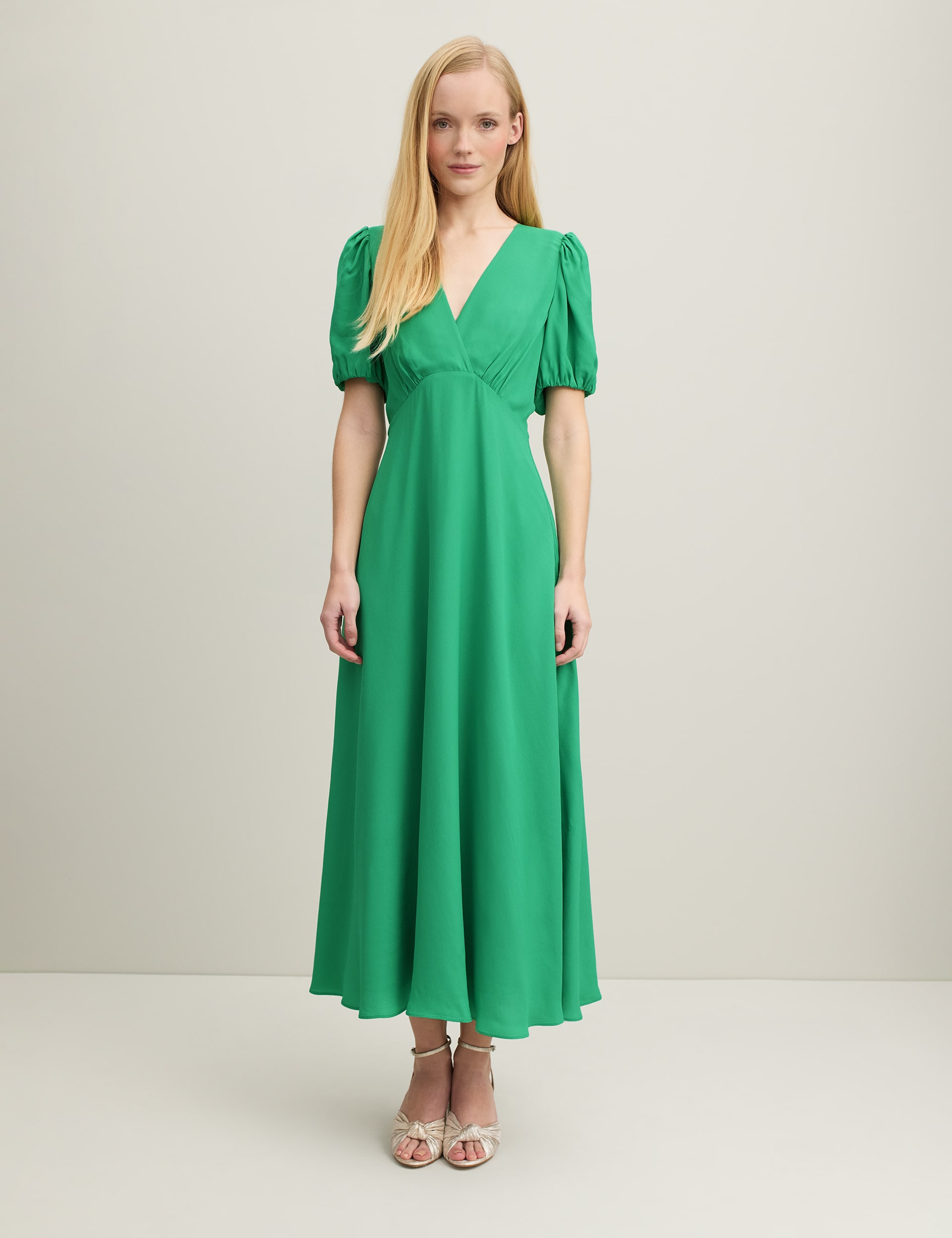 Crepe V-Neck Maxi Waisted Dress | LK BENNETT | M&S