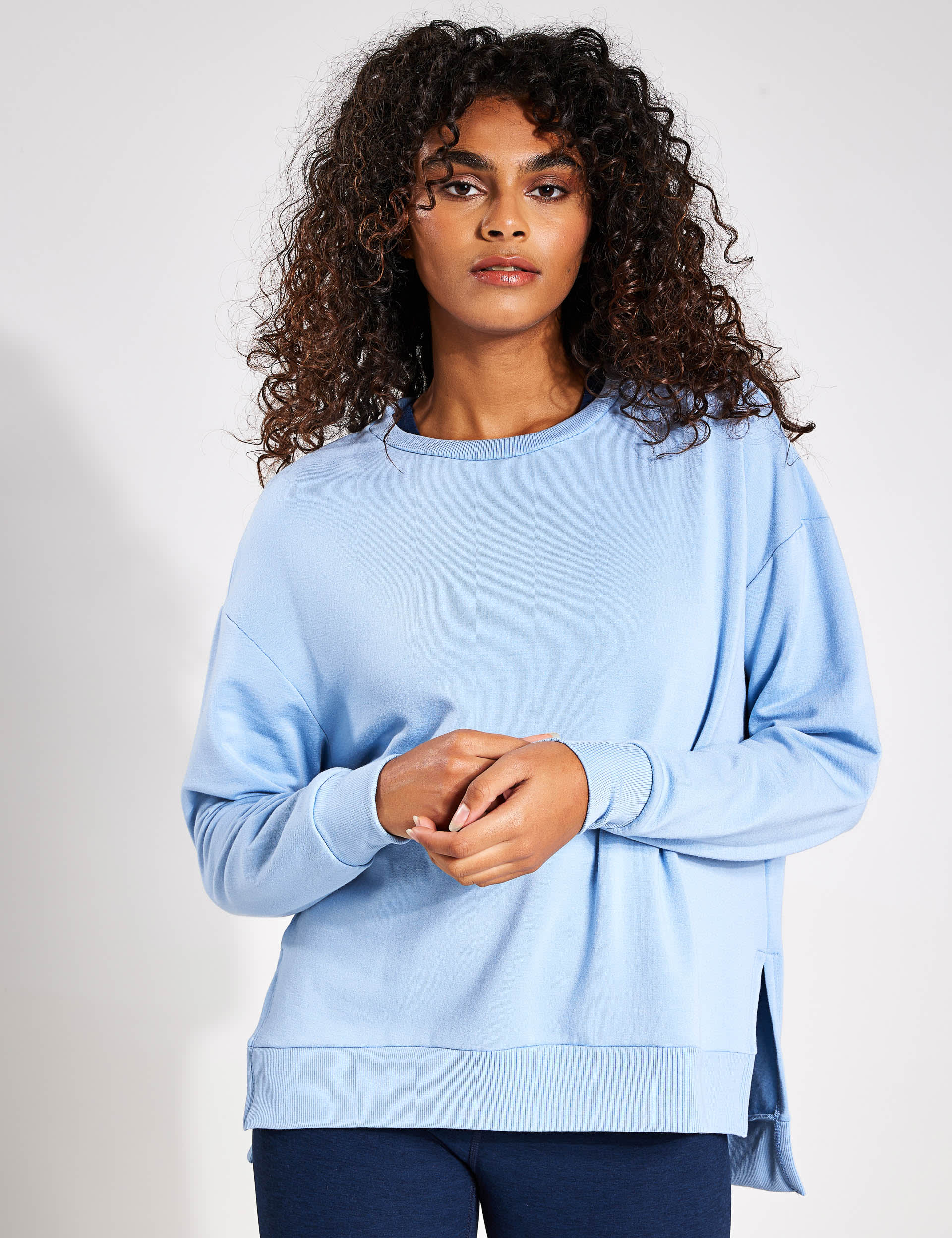 Off Duty Modal Rich Crew Neck Sweatshirt | Beyond Yoga | M&S