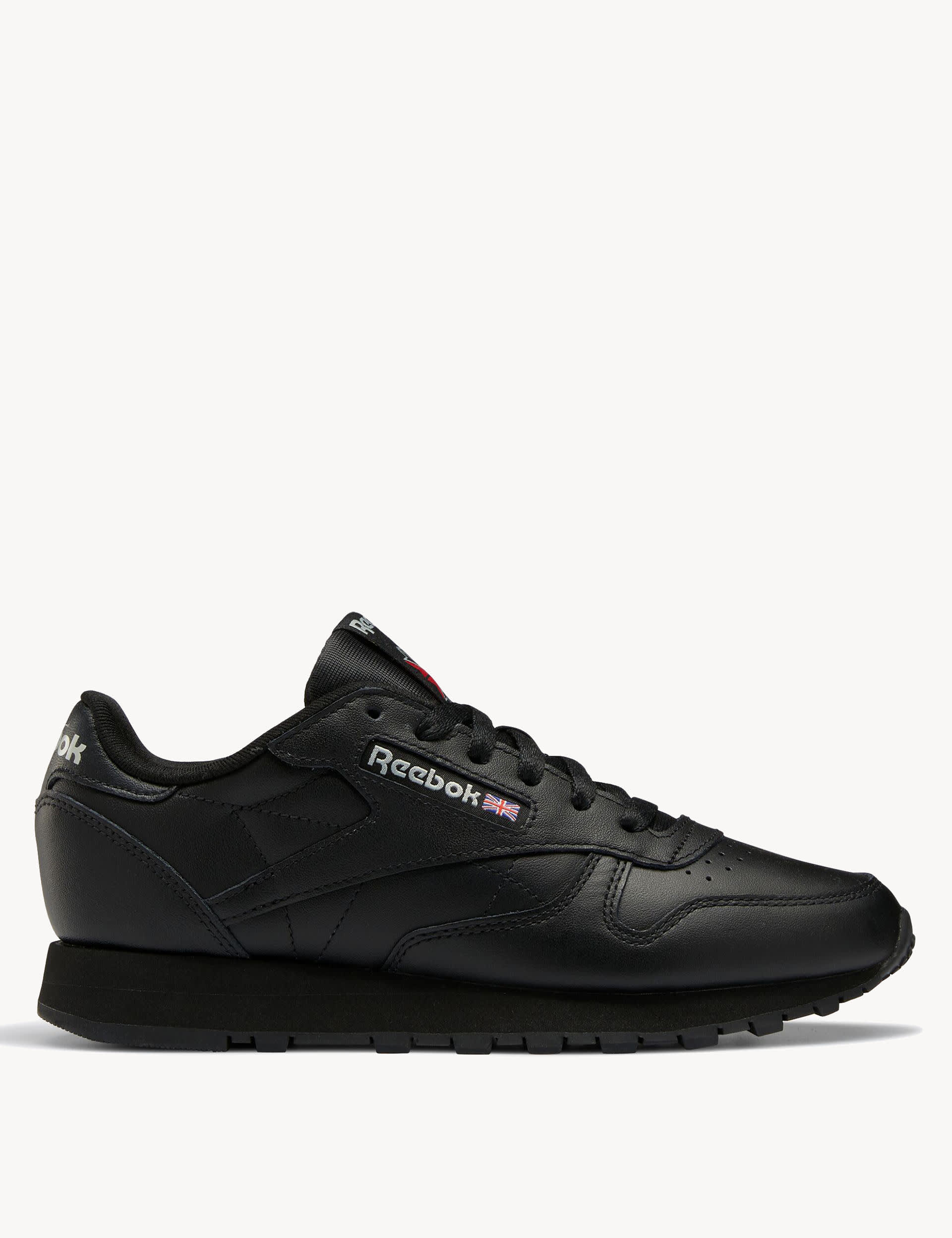 Classic Leather Lace Up Trainers | Reebok | M&S