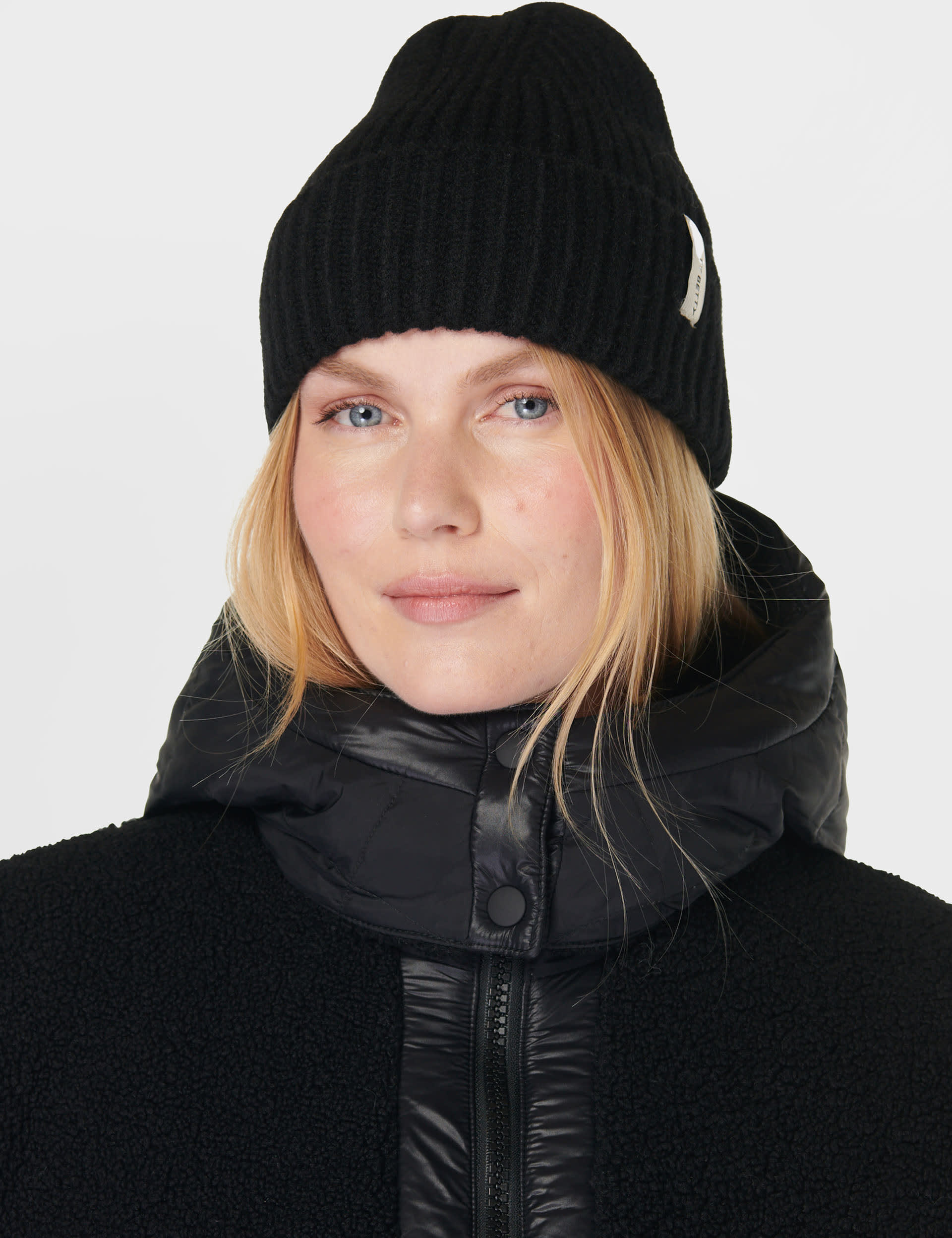 Snowfall Rib Turn Up Beanie Hat | Sweaty Betty | M&S