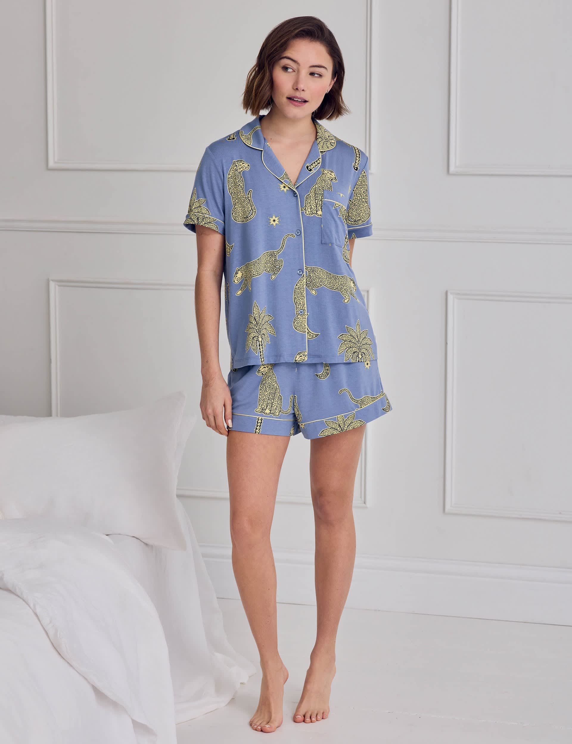 Cotton Righ Rainbow Cockapoo Print Short Pyjama Set | Chelsea Peers | M&S