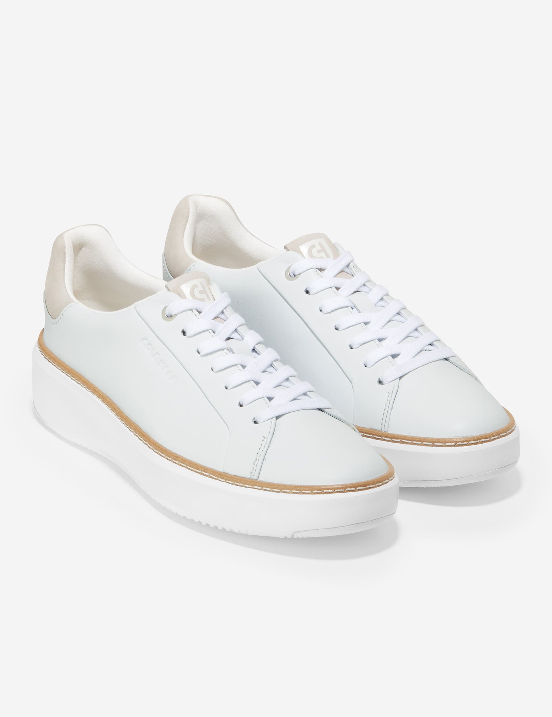 Grandpro Topspin Leather Lace Up Trainers