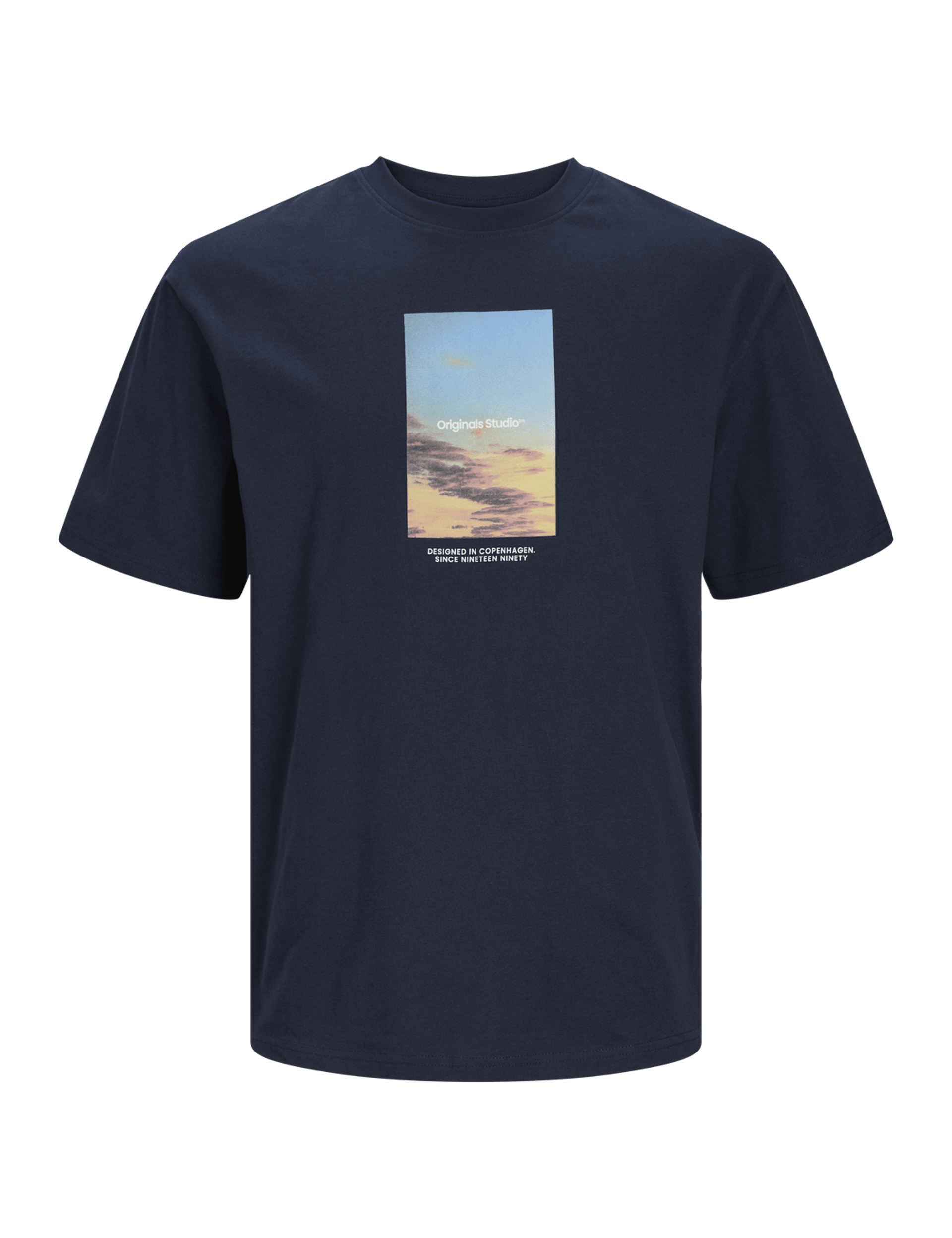 Pure Cotton Crew Neck Graphic T-Shirt