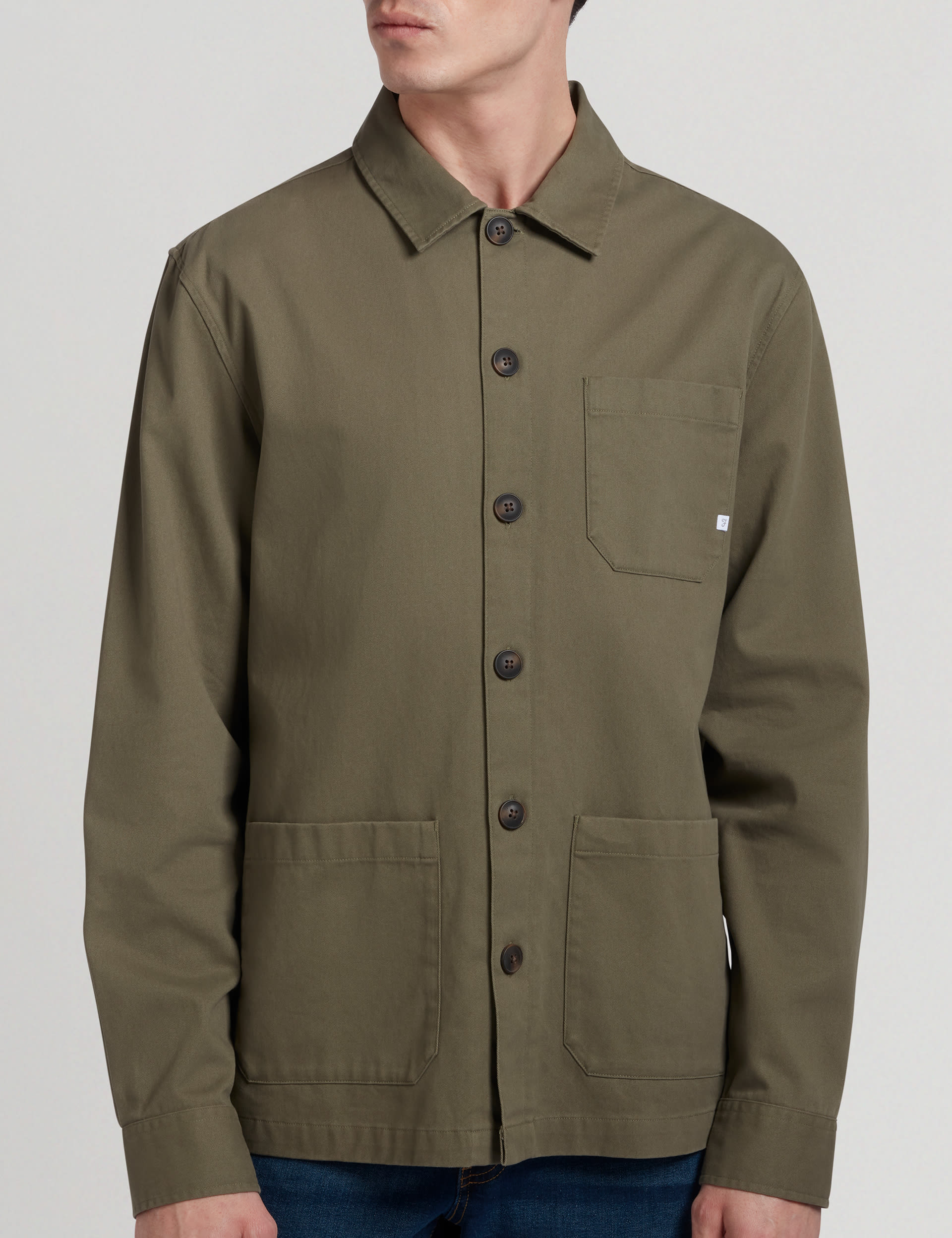 Pure Cotton Utility Overshirt