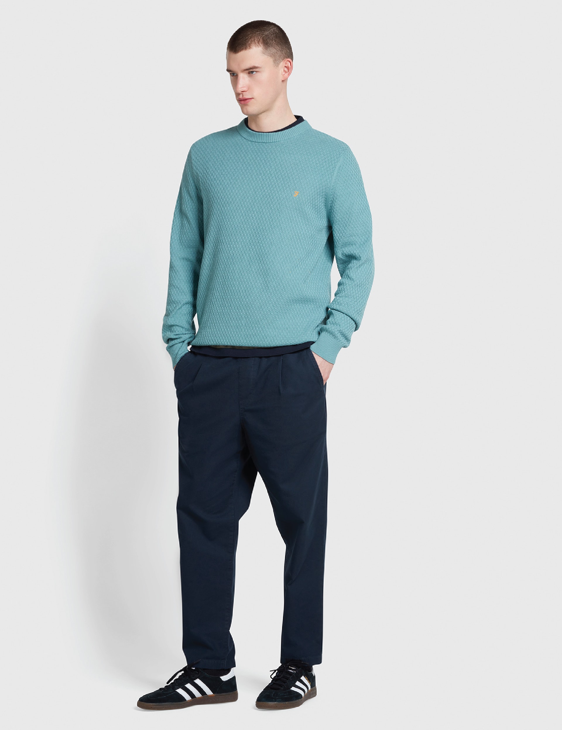 Pure Cotton Crew Neck Jumper