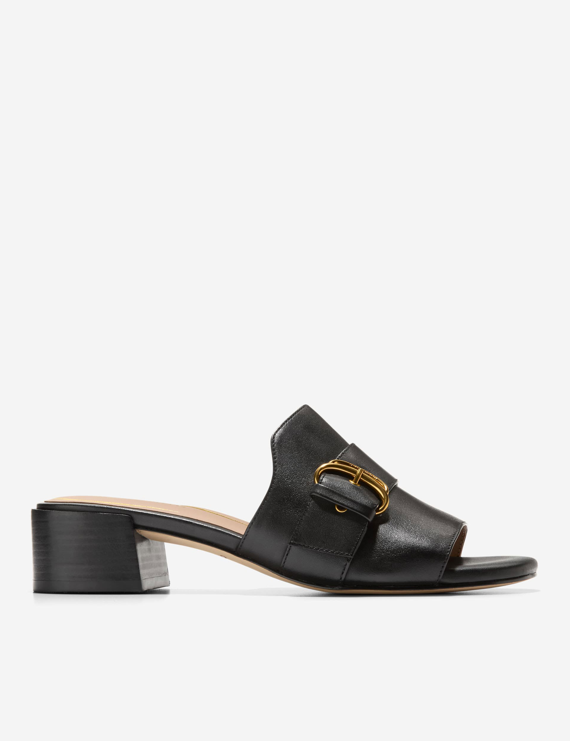 Crosby Leather Block Heel Mules