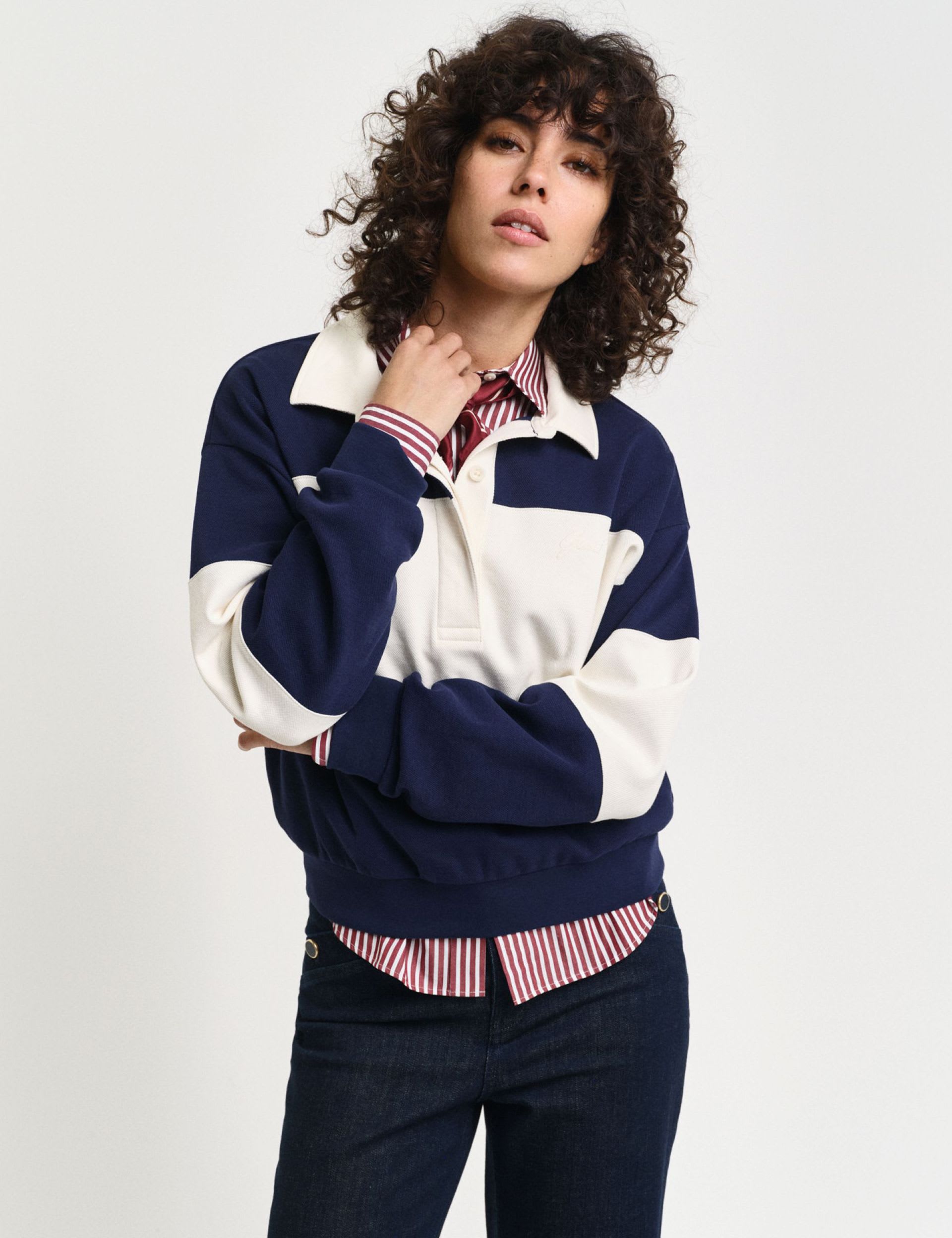 Pure Cotton Colour Block Rugby Top | GANT | M&S