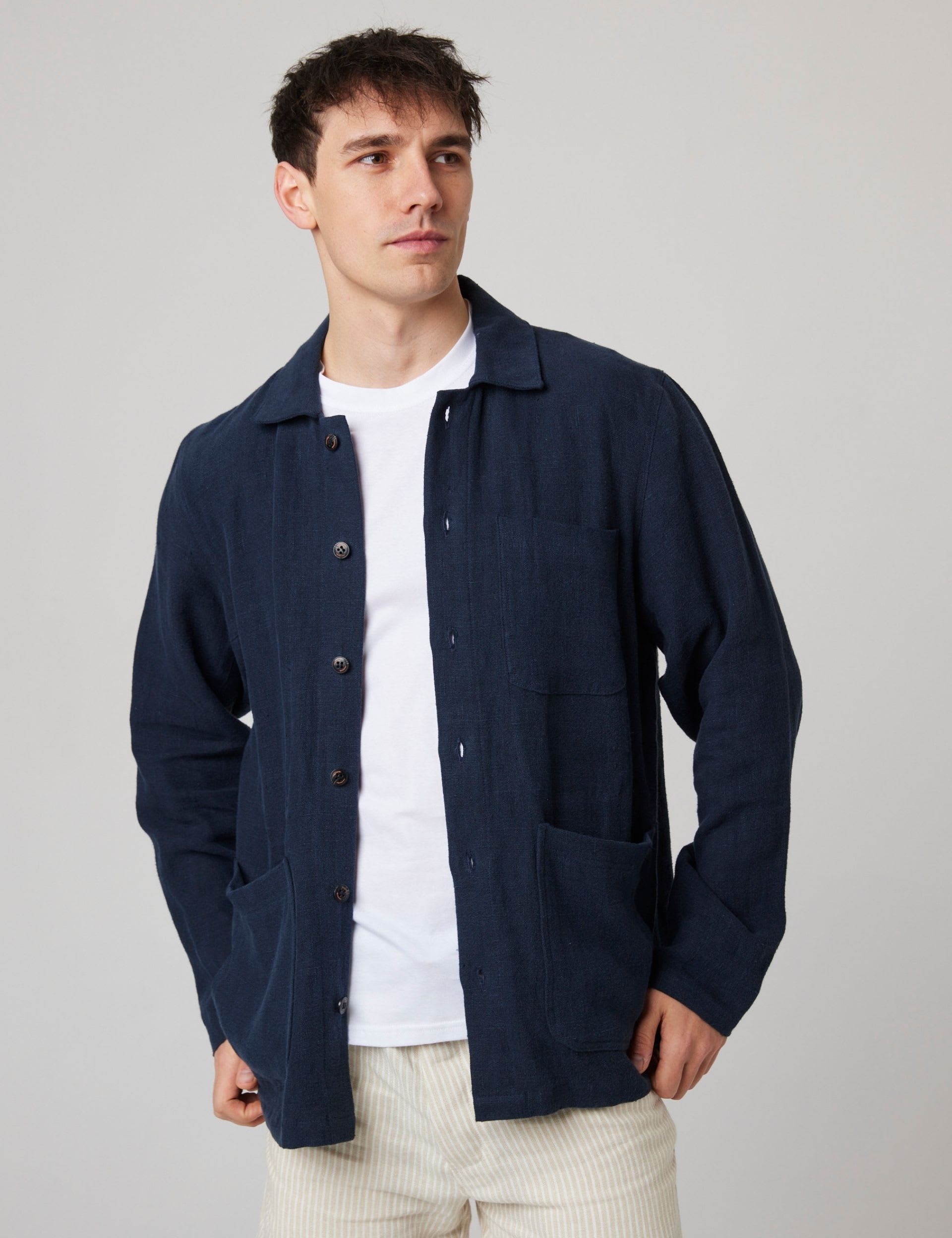 Pure Cotton Shacket by Peregrine at M&S