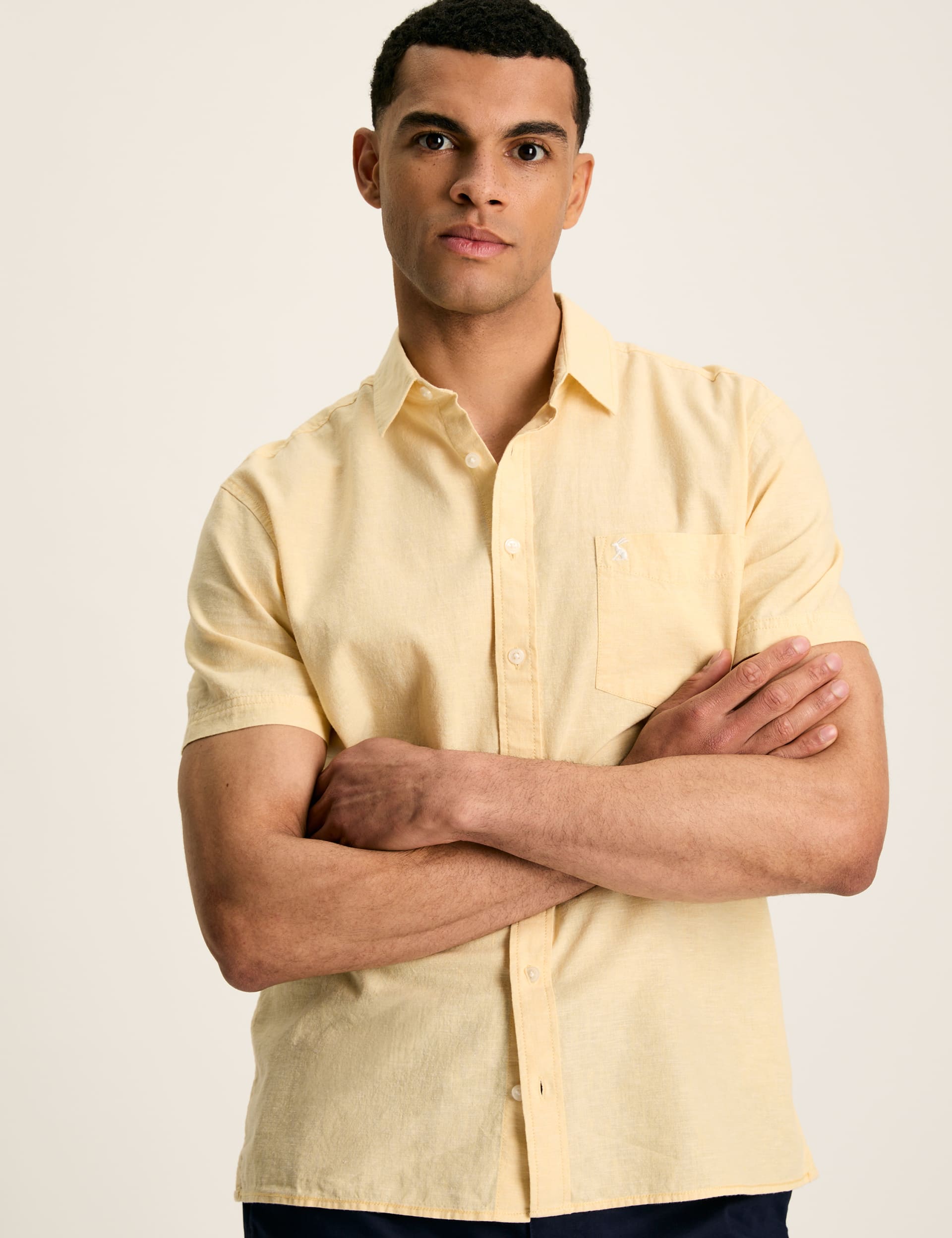 Jjesummer Linen Blend Shirt L/S Sn, Celestial Blue, M