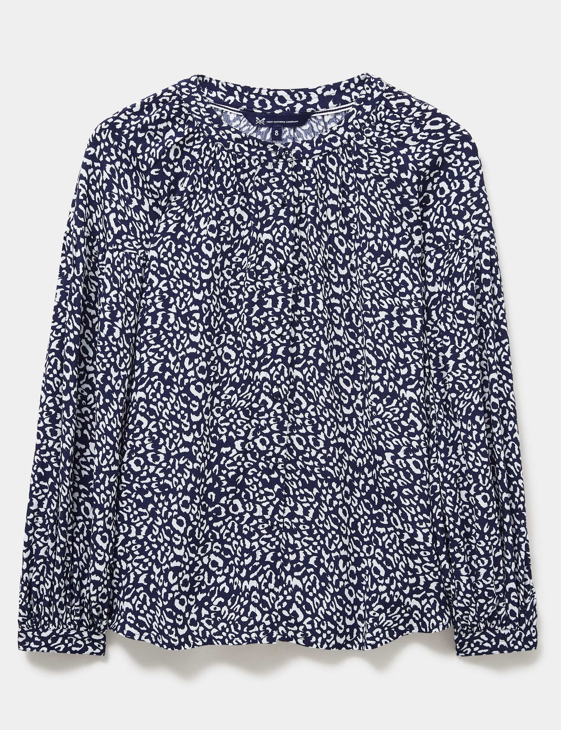 Ditsy Floral Crew Neck Button Through Blouse | Crew Clothing | M&S