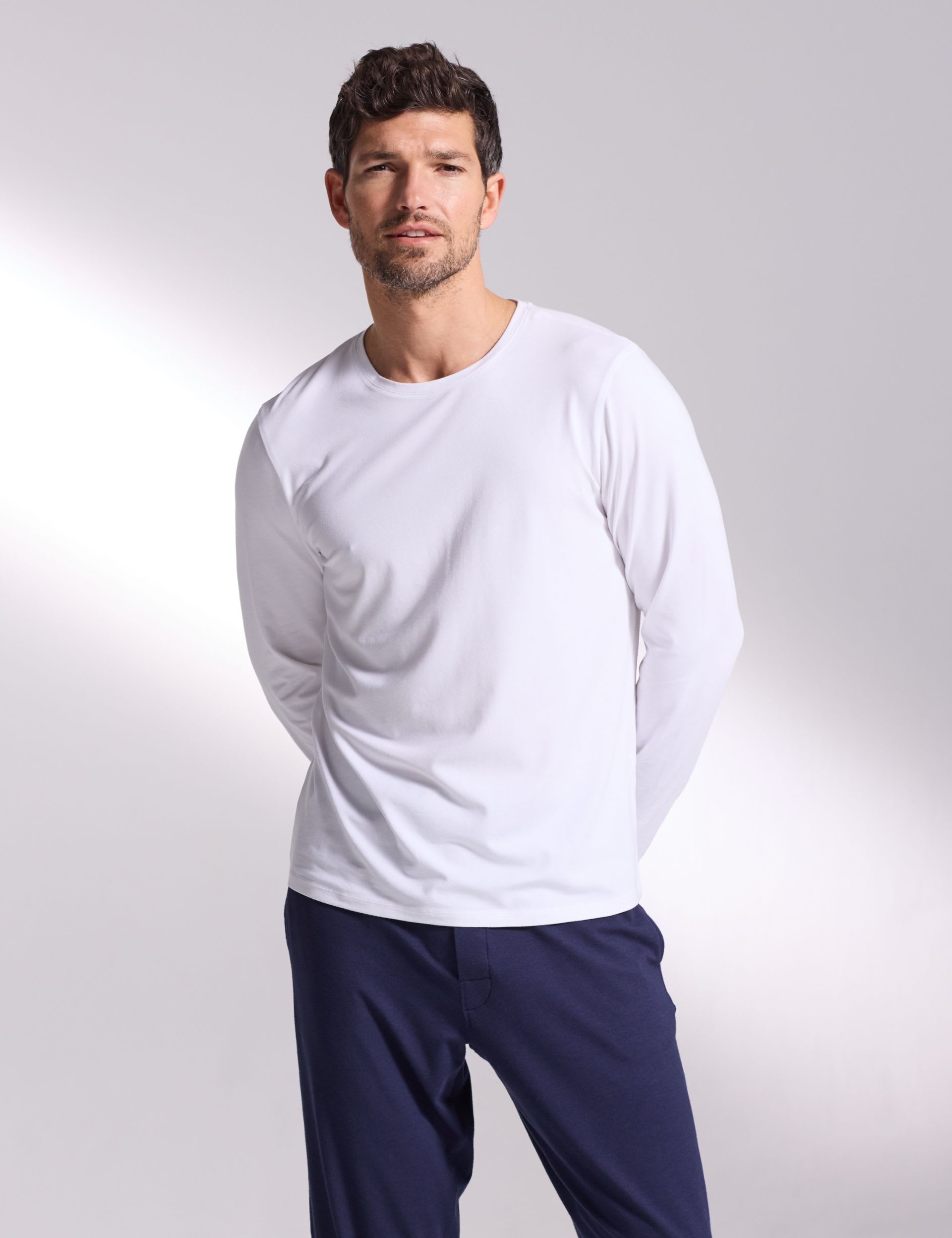 Premium Cotton Modal Pyjama Tee | David Gandy Wellwear | M&S