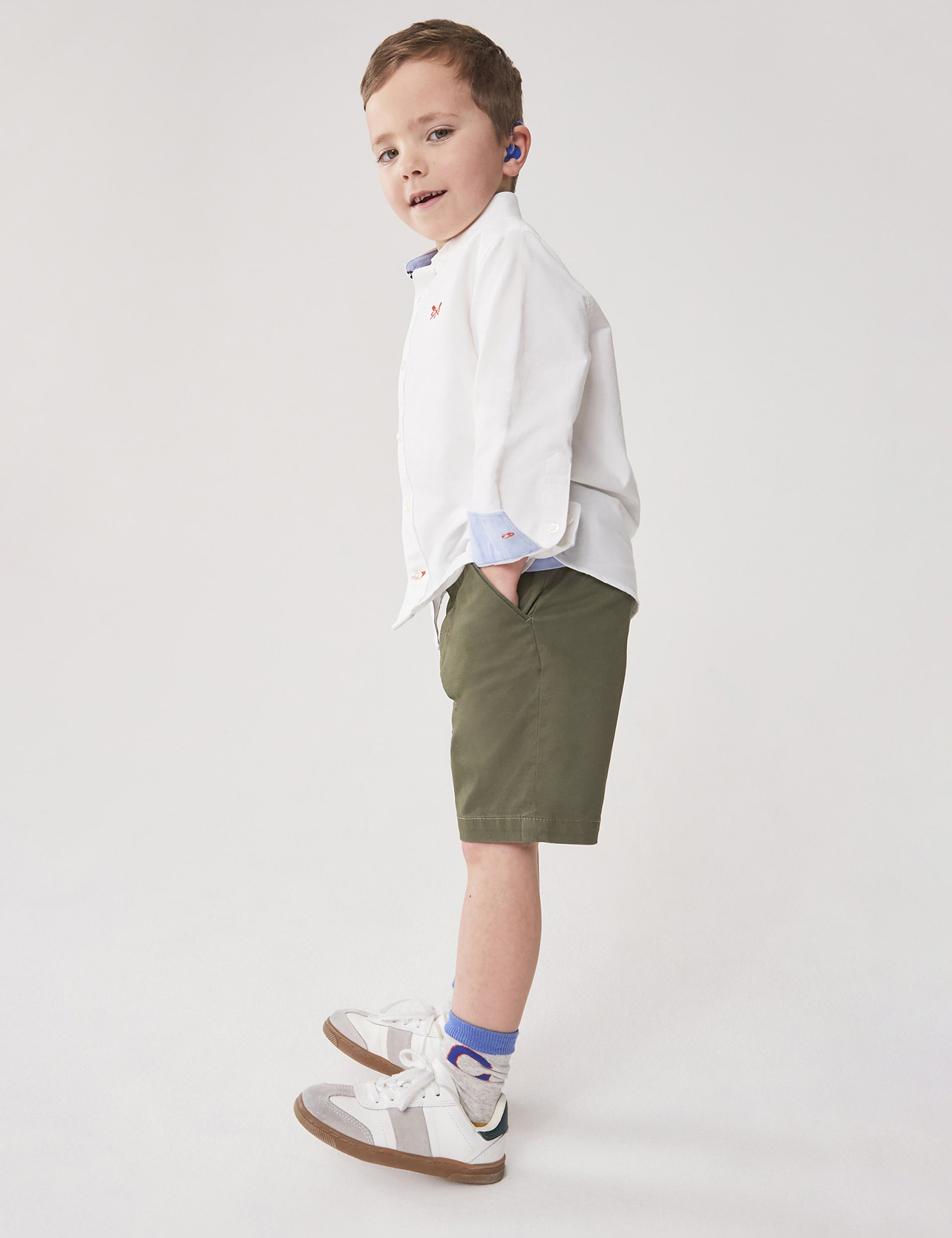 Cotton Rich Chino Shorts (3-12 Yrs) | Crew Clothing | M&S