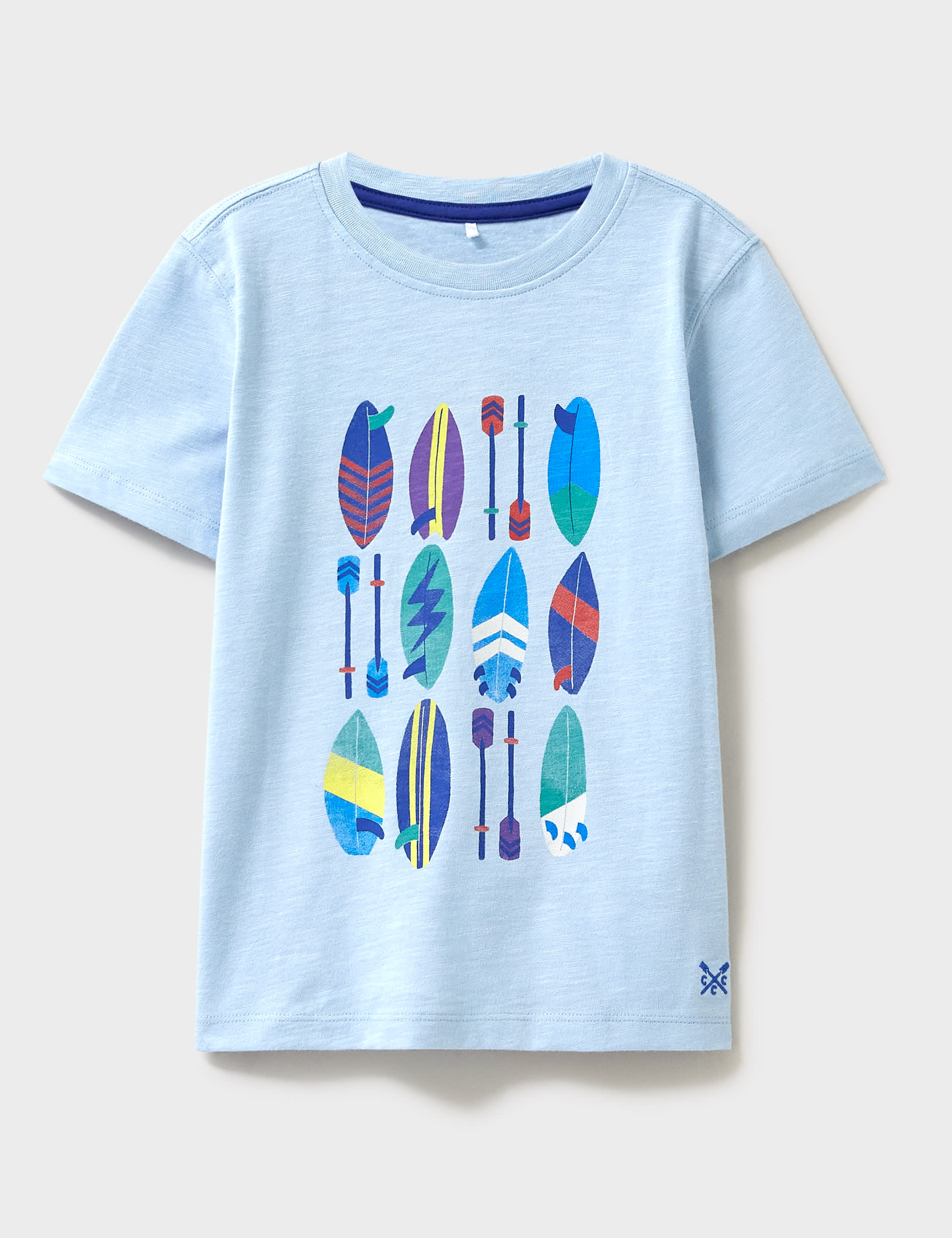 Pure Cotton Patterned T-Shirt (3-12 Yrs) | Crew Clothing | M&S