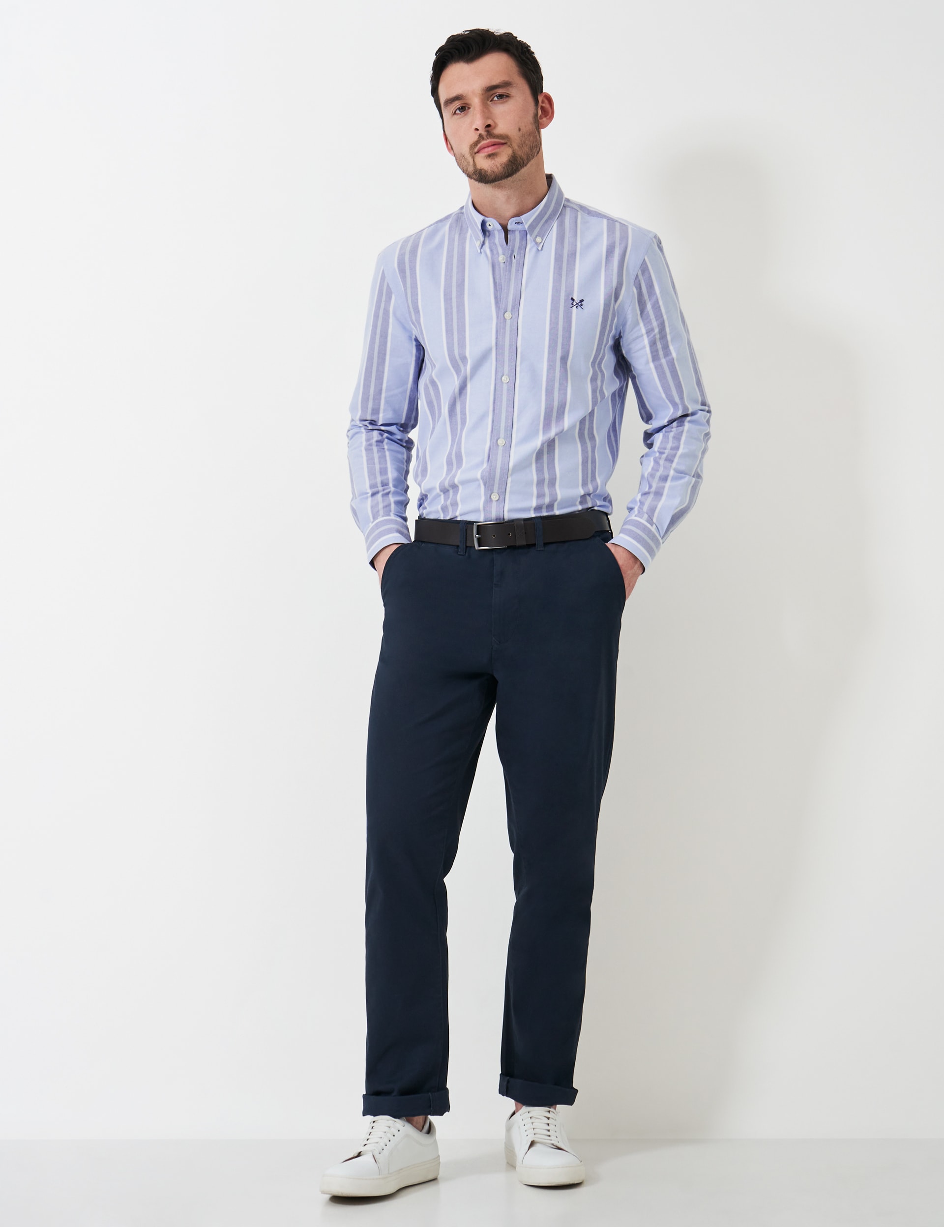 Pure Cotton Striped Oxford Shirt | Crew Clothing | M&S