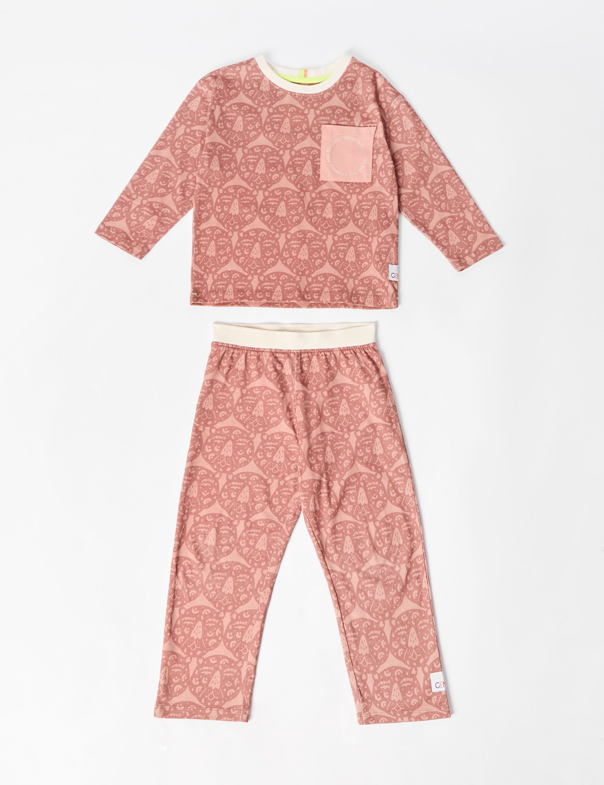 Pure Cotton Printed Long Sleeve Pyjamas (2-8 Yrs) | GEN | M&S