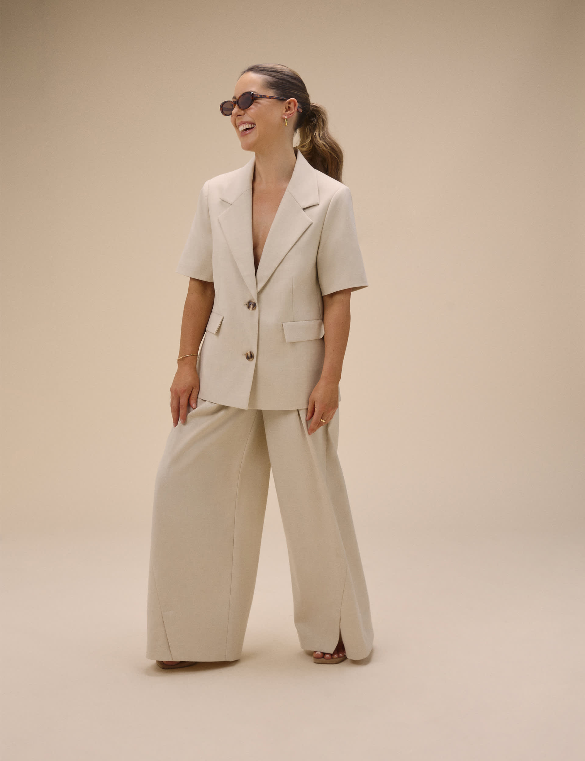 Relaxed Single Breasted Boyfriend Blazer