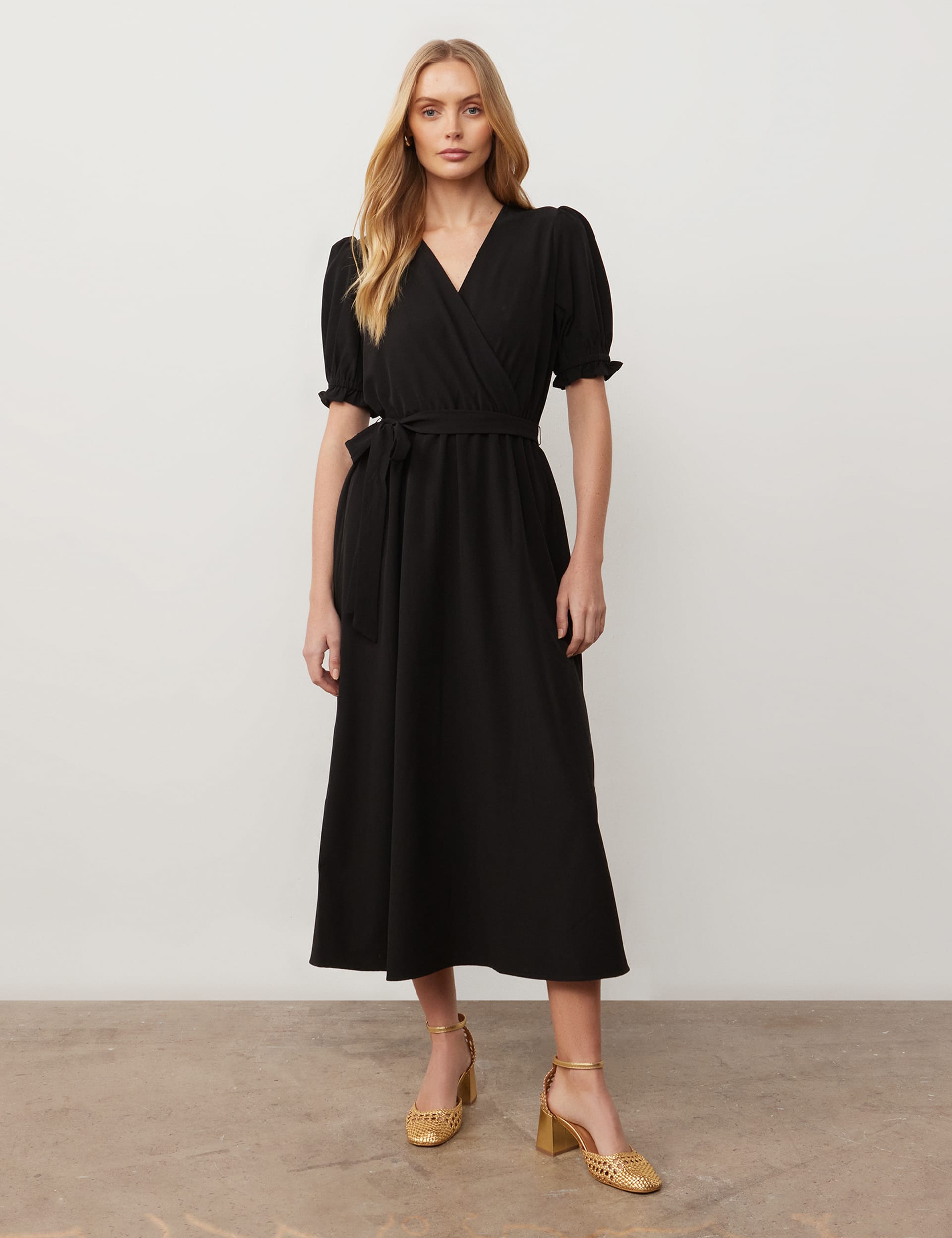 V-Neck Midaxi Wrap Dress | Finery London | M&S