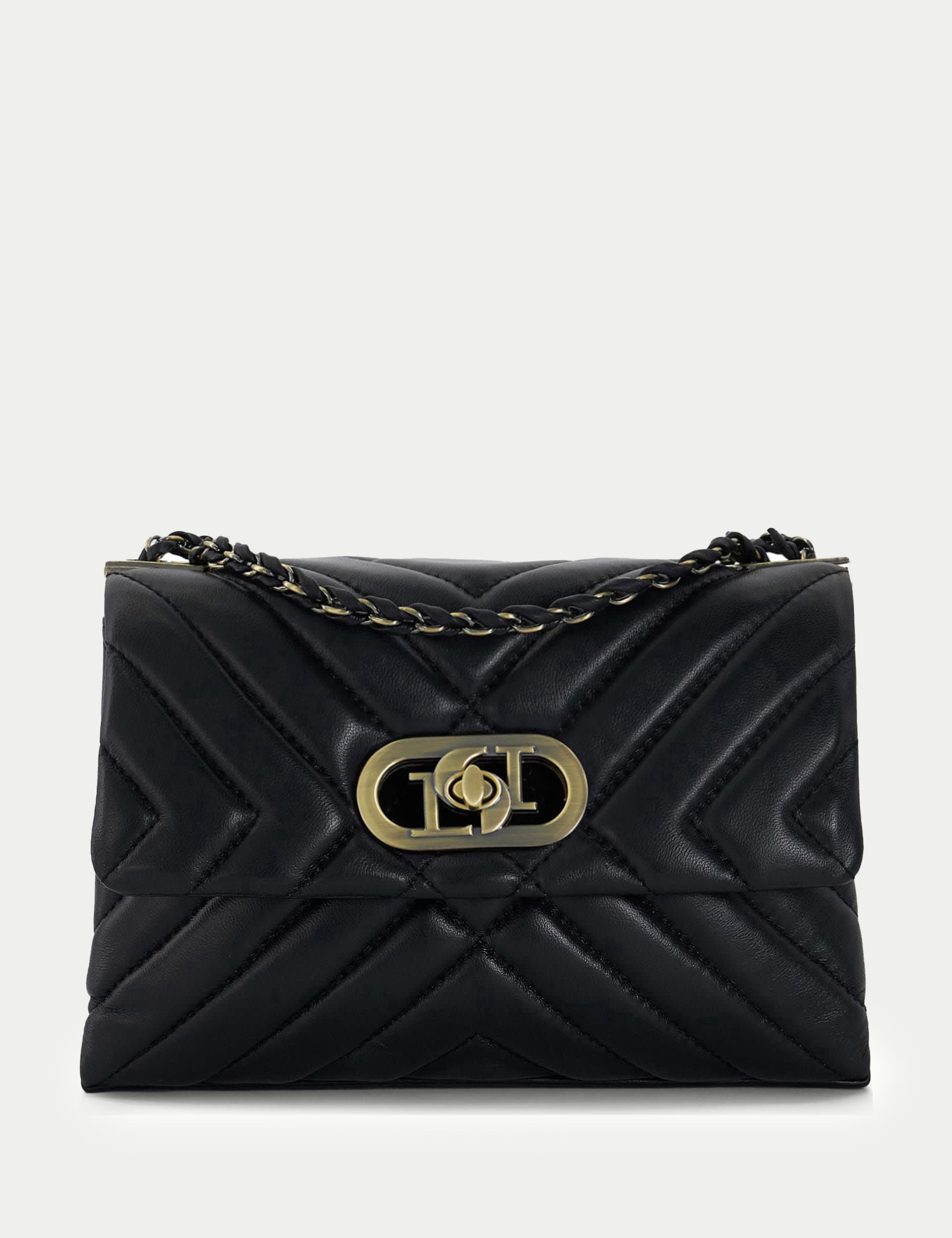 Smooth leather miss m bag Black