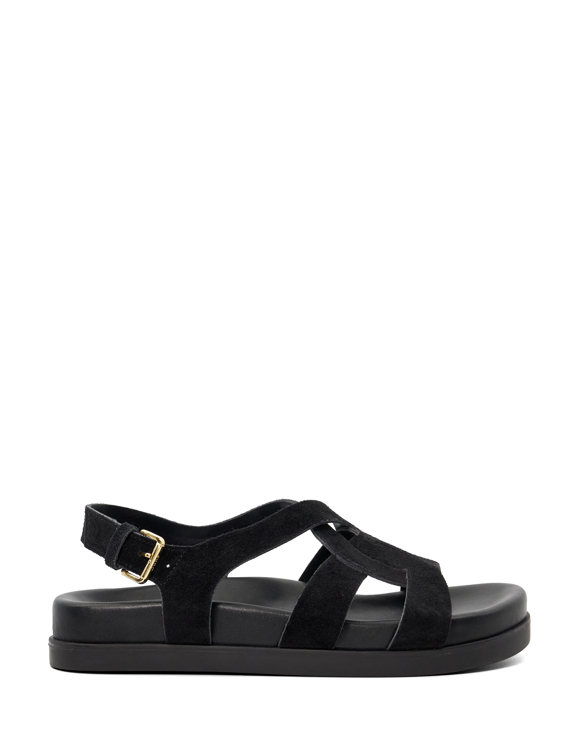 Suede Crossover Ankle Strap Footbed Sandals | Dune London | M&S