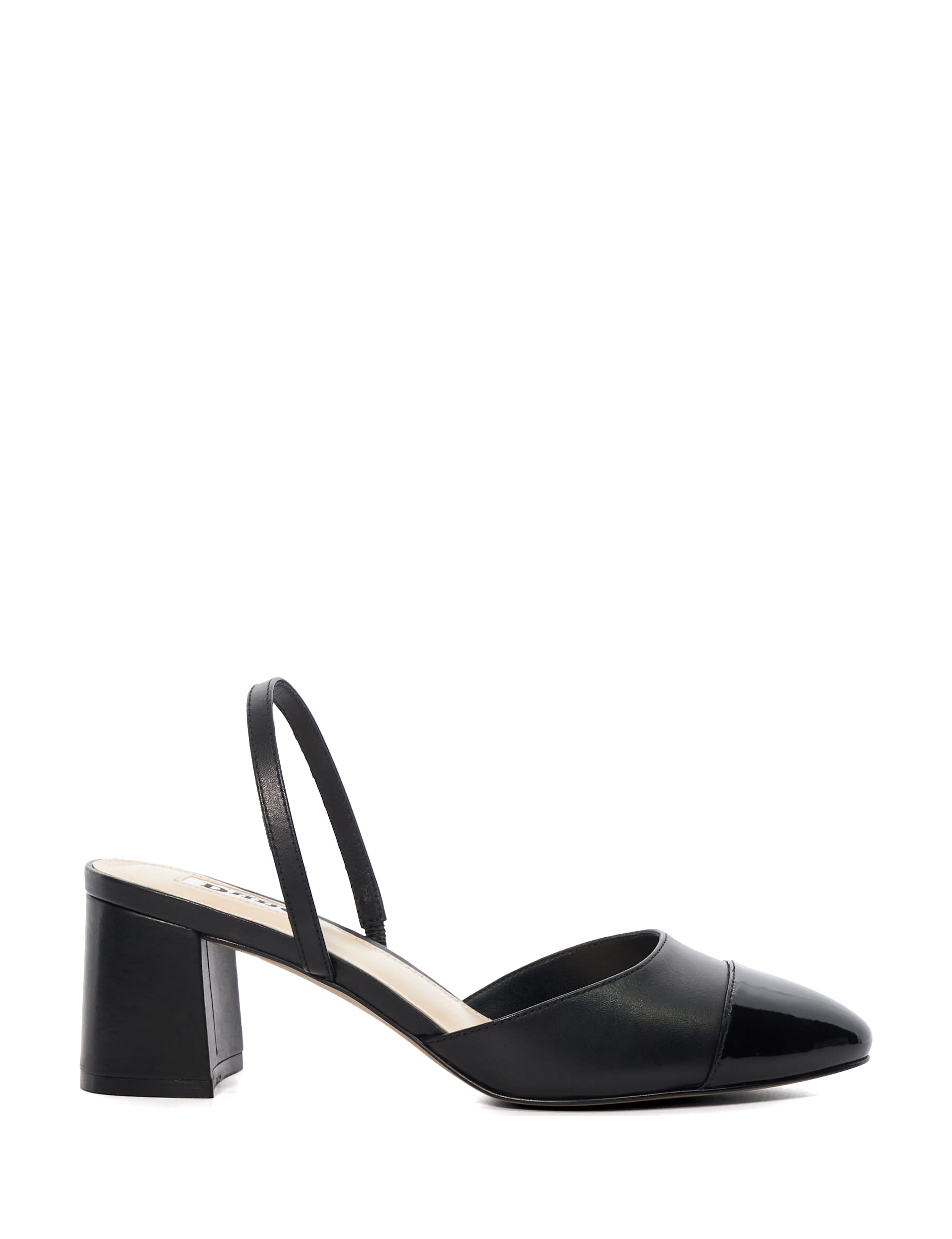 Leather Block Heel Slingback Shoes | Dune London | M&S