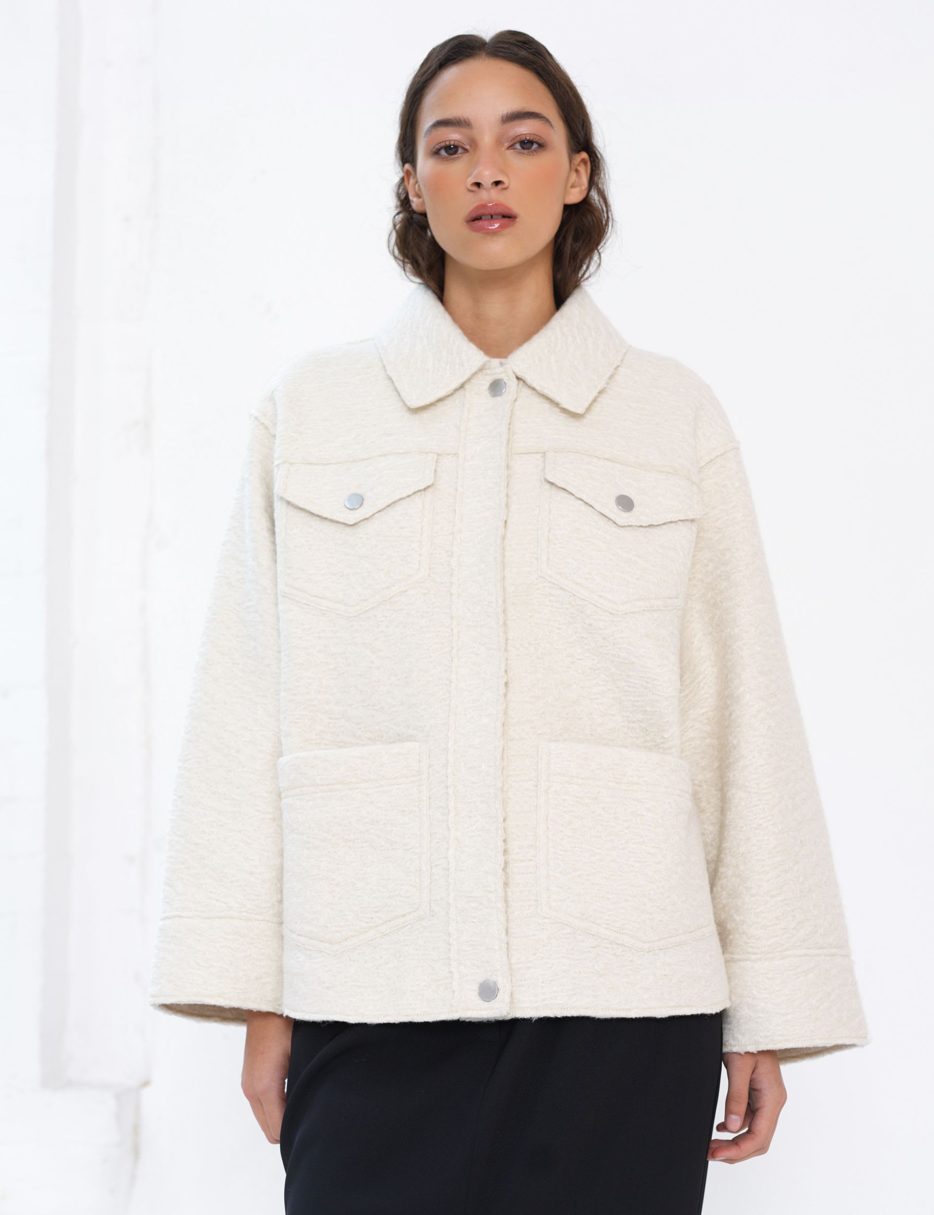 Textured Collared Utility Jacket by French Connection at M&S