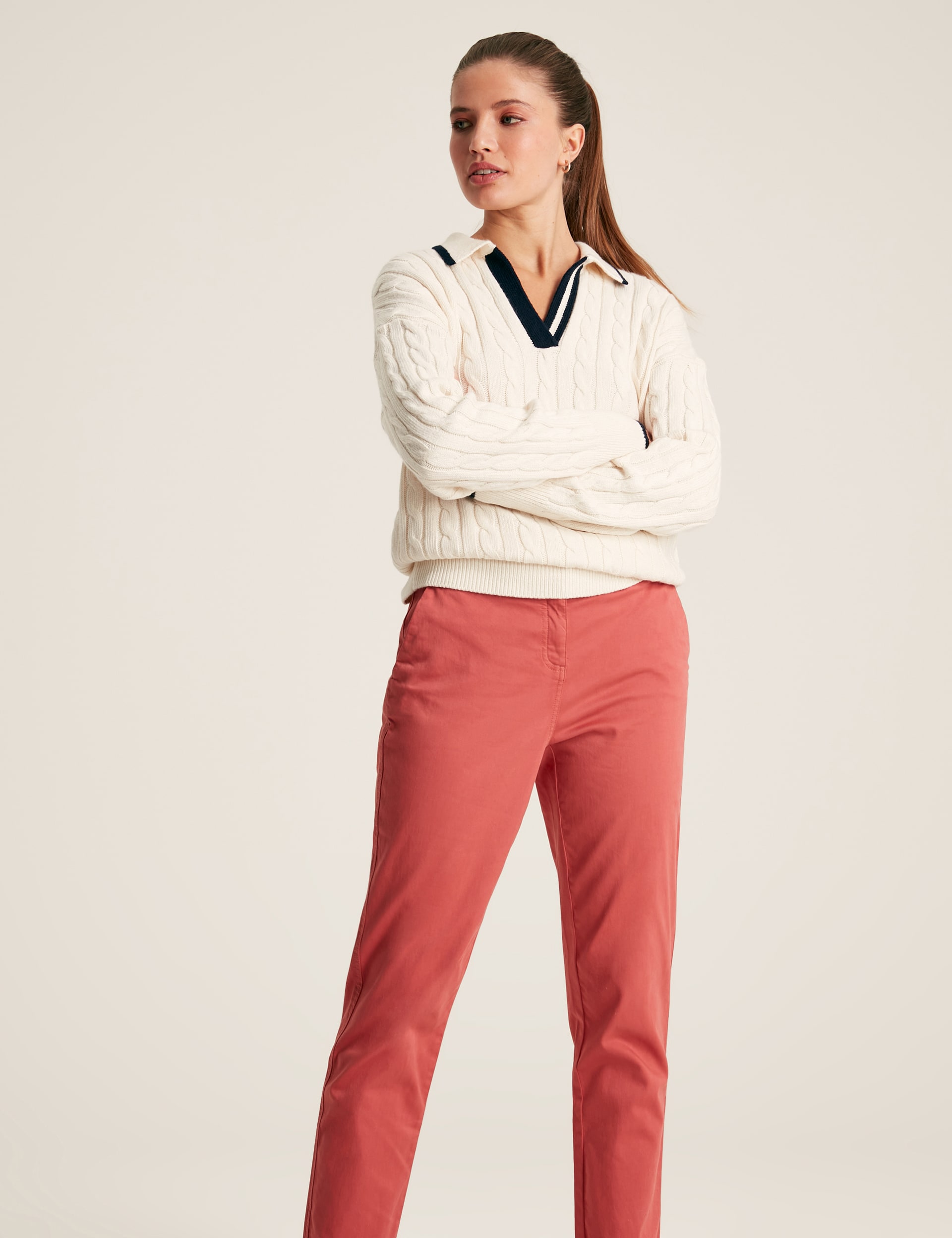 Pure Cotton Slim Fit Ankle Grazer Chinos | Joules | M&S