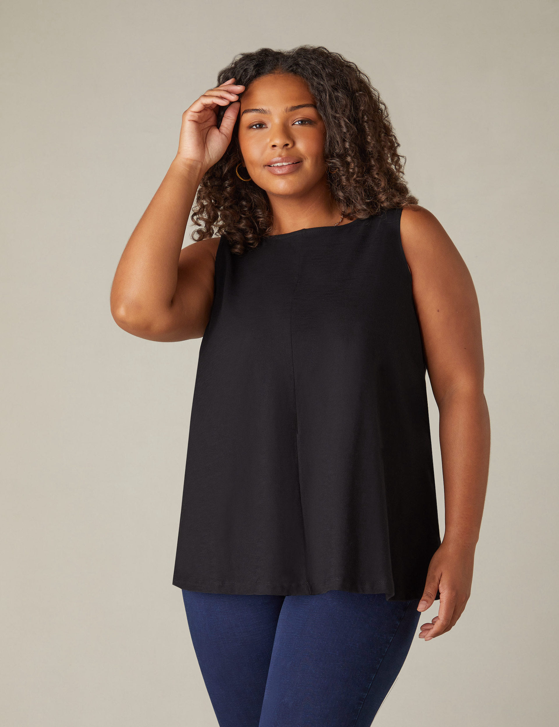 Pure Cotton Relaxed Vest | Live Unlimited London | M&S