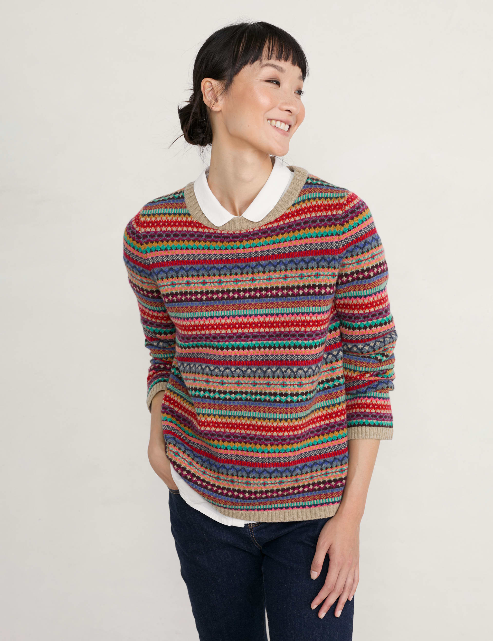 Merino Wool Rich Jacquard Relaxed Jumper | Seasalt Cornwall | M&S