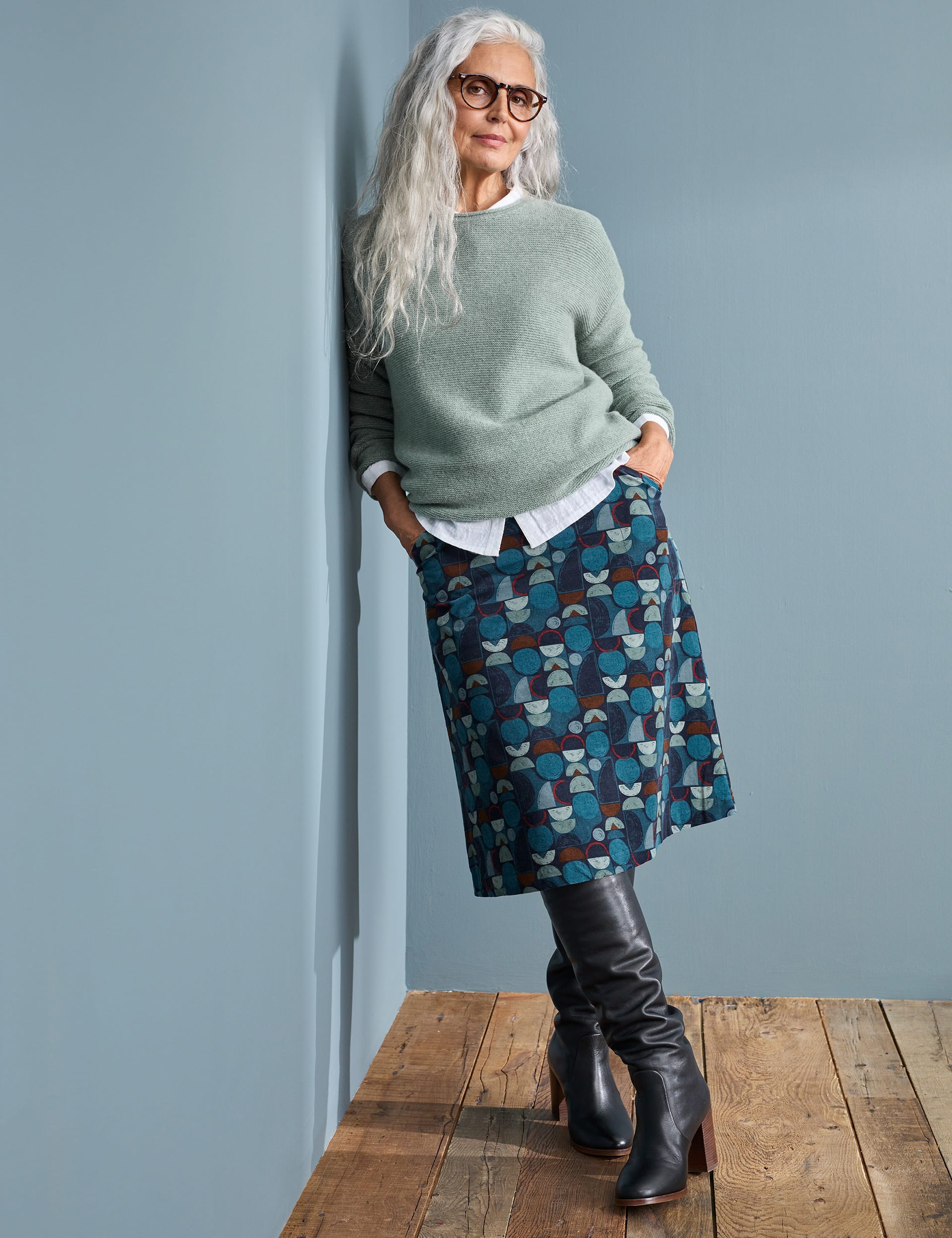 Salt&Sea Collection ·Linen Brown Skirt