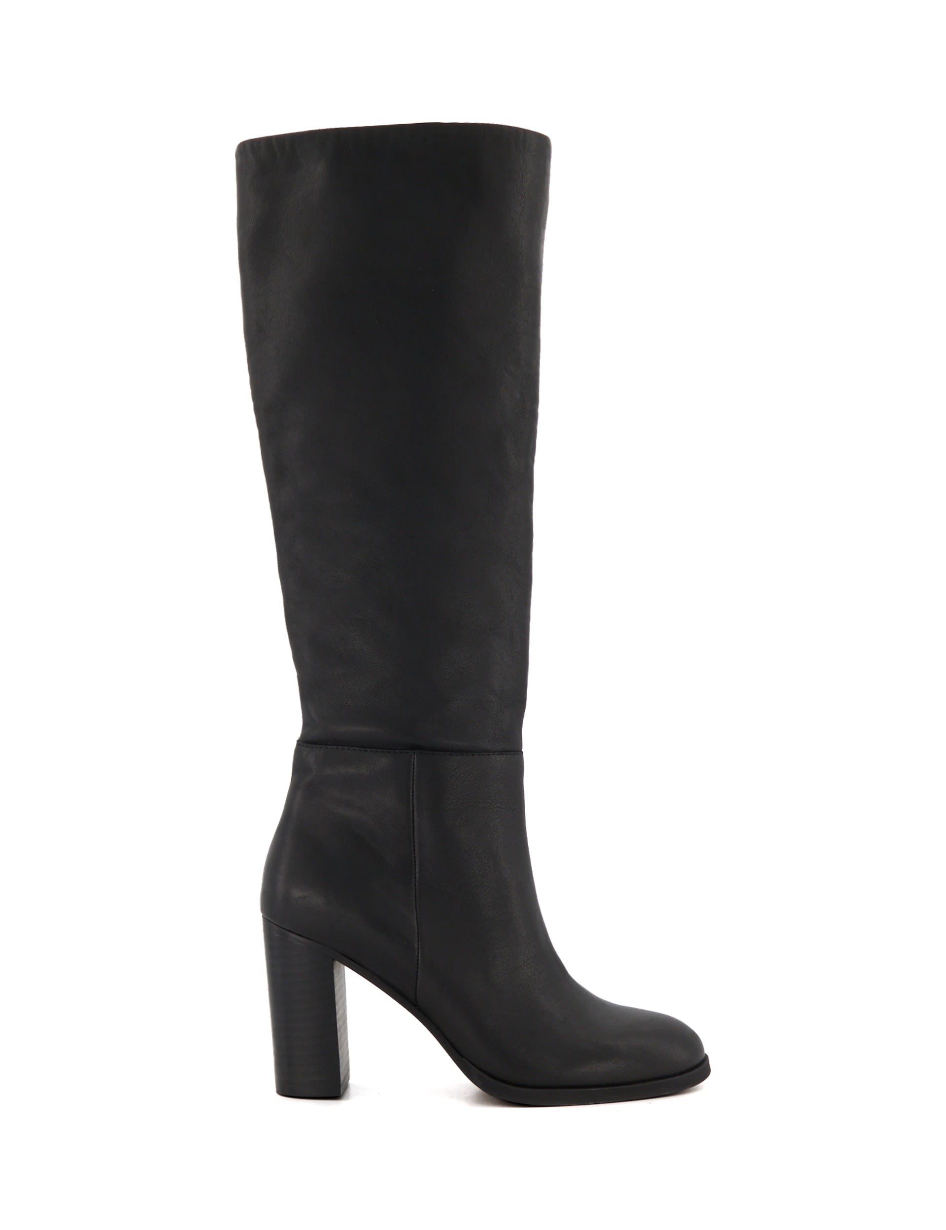 Leather Block Heel Knee High Boots | Dune London | M&S