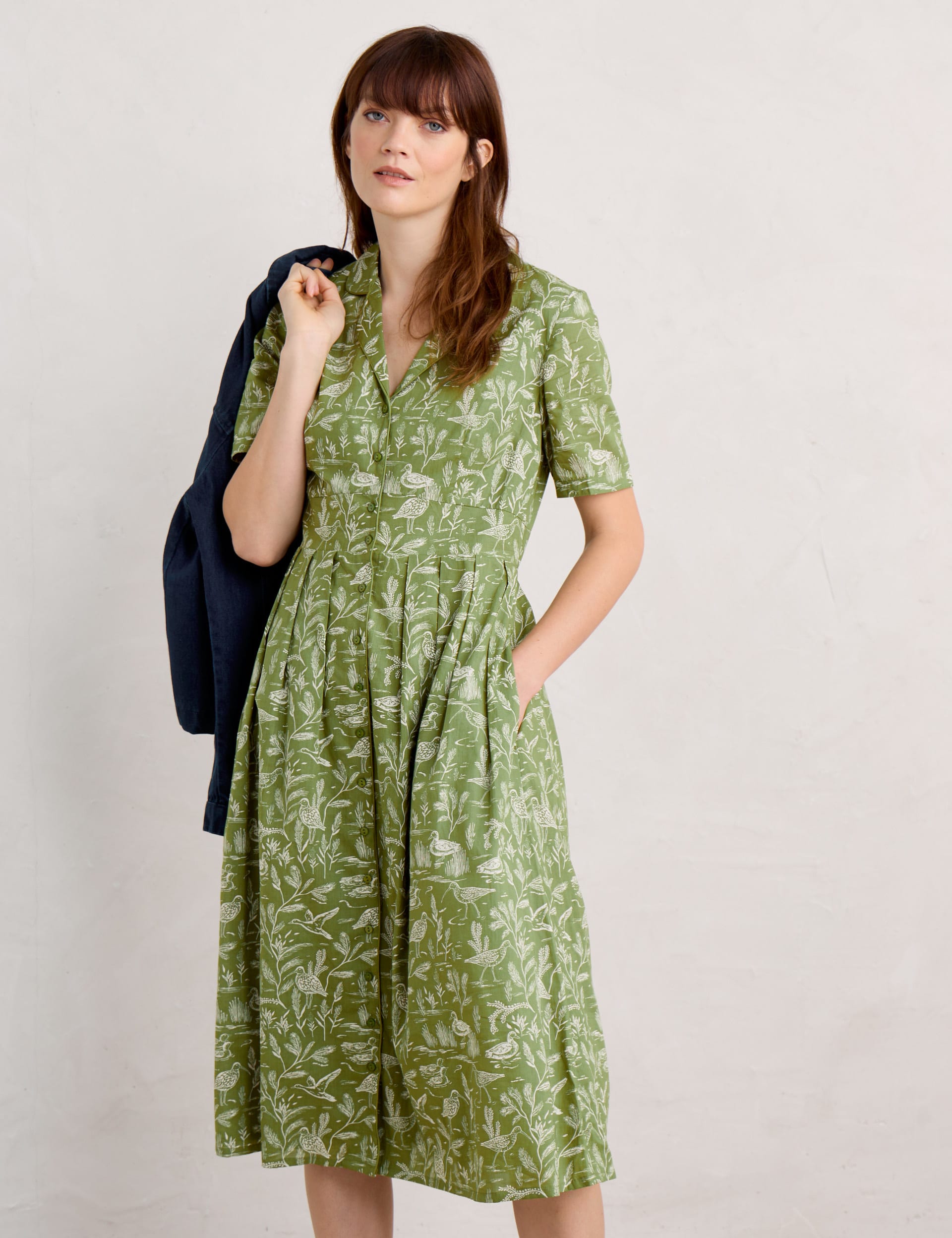 Cotton Printed Midi Shirt Dress | Seasalt Cornwall | M&S