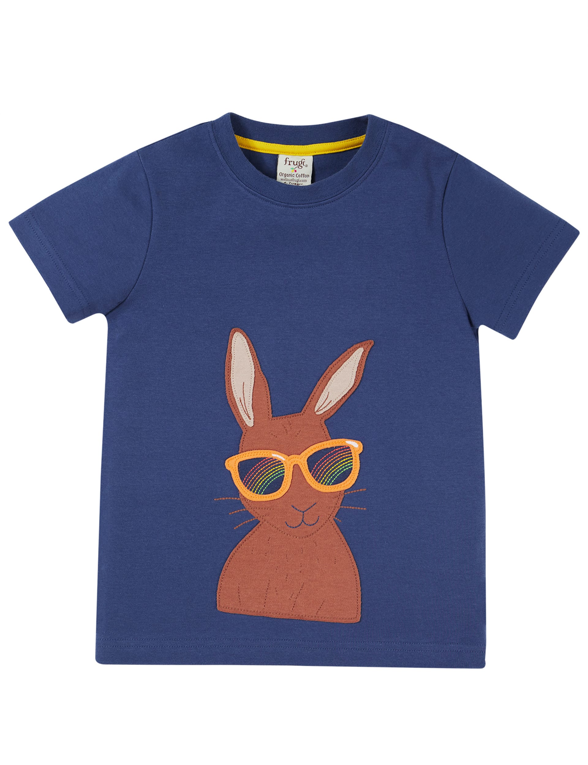 Organic Cotton Hare Appliqué T-Shirt (2-10 Yrs) | Frugi | M&S