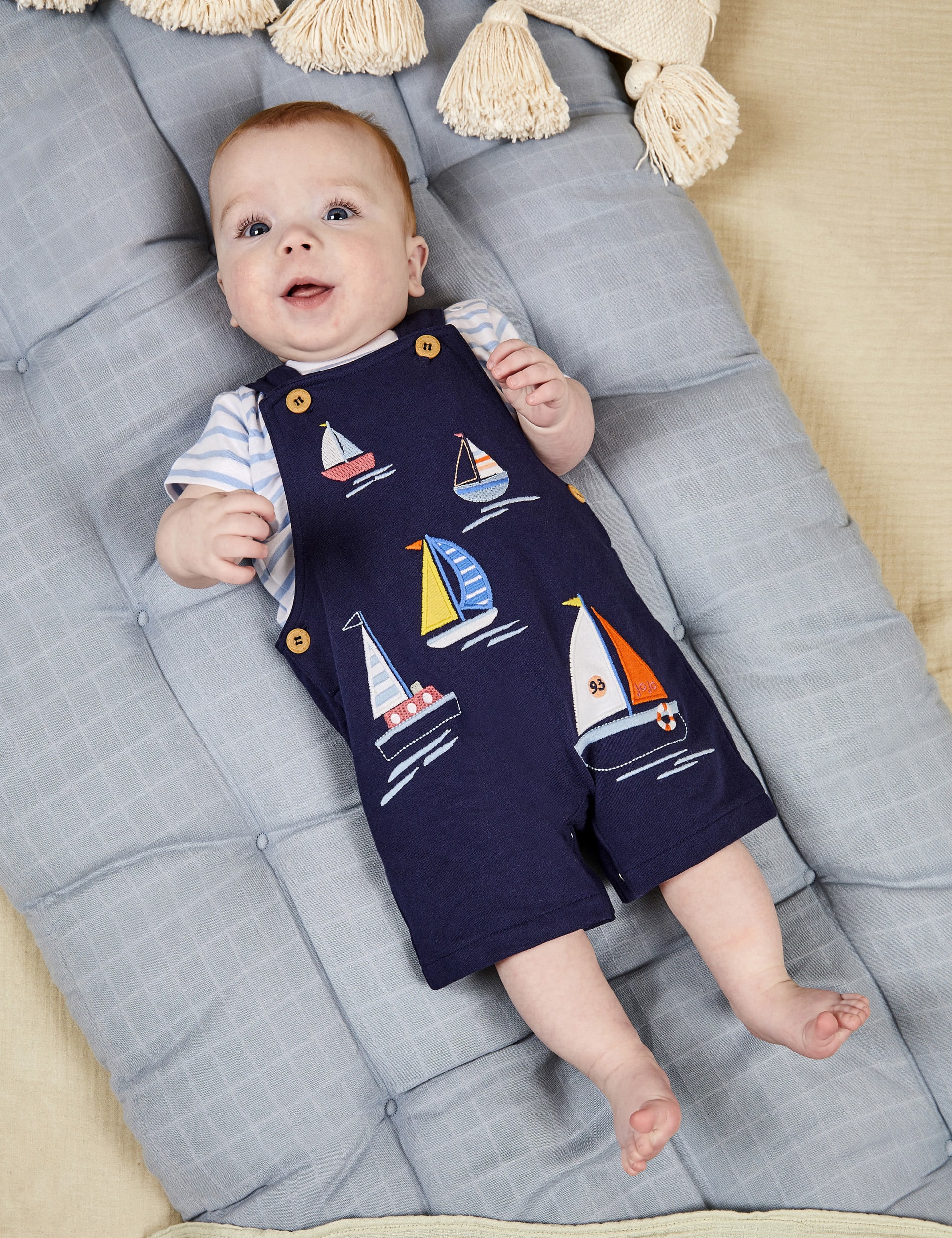 2pc Pure Cotton Boat Outfit (0-2 Yrs) | JoJo Maman Bébé | M&S