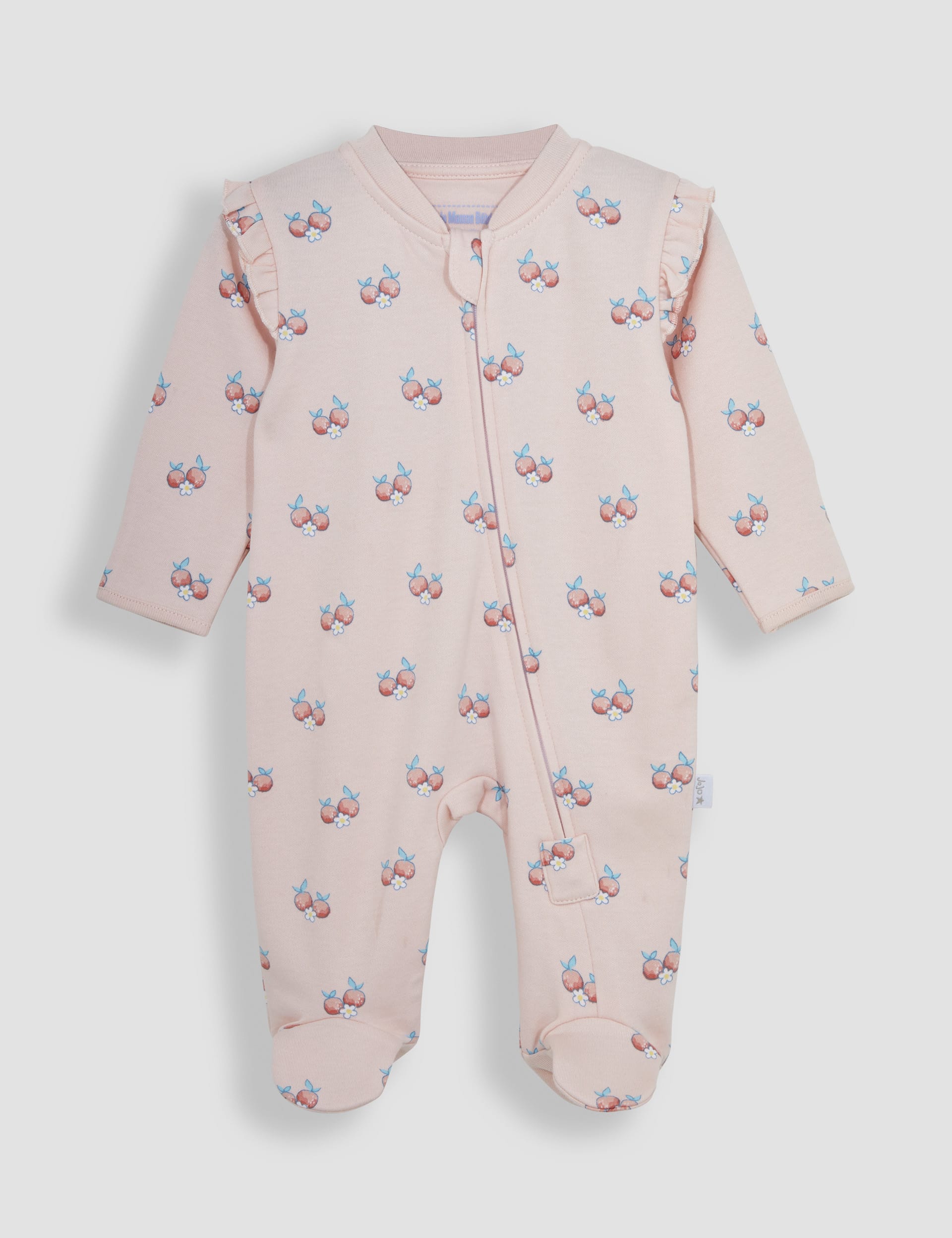 Pure Cotton Fruit Zip Sleepsuit (7lbs-1 Yrs) 