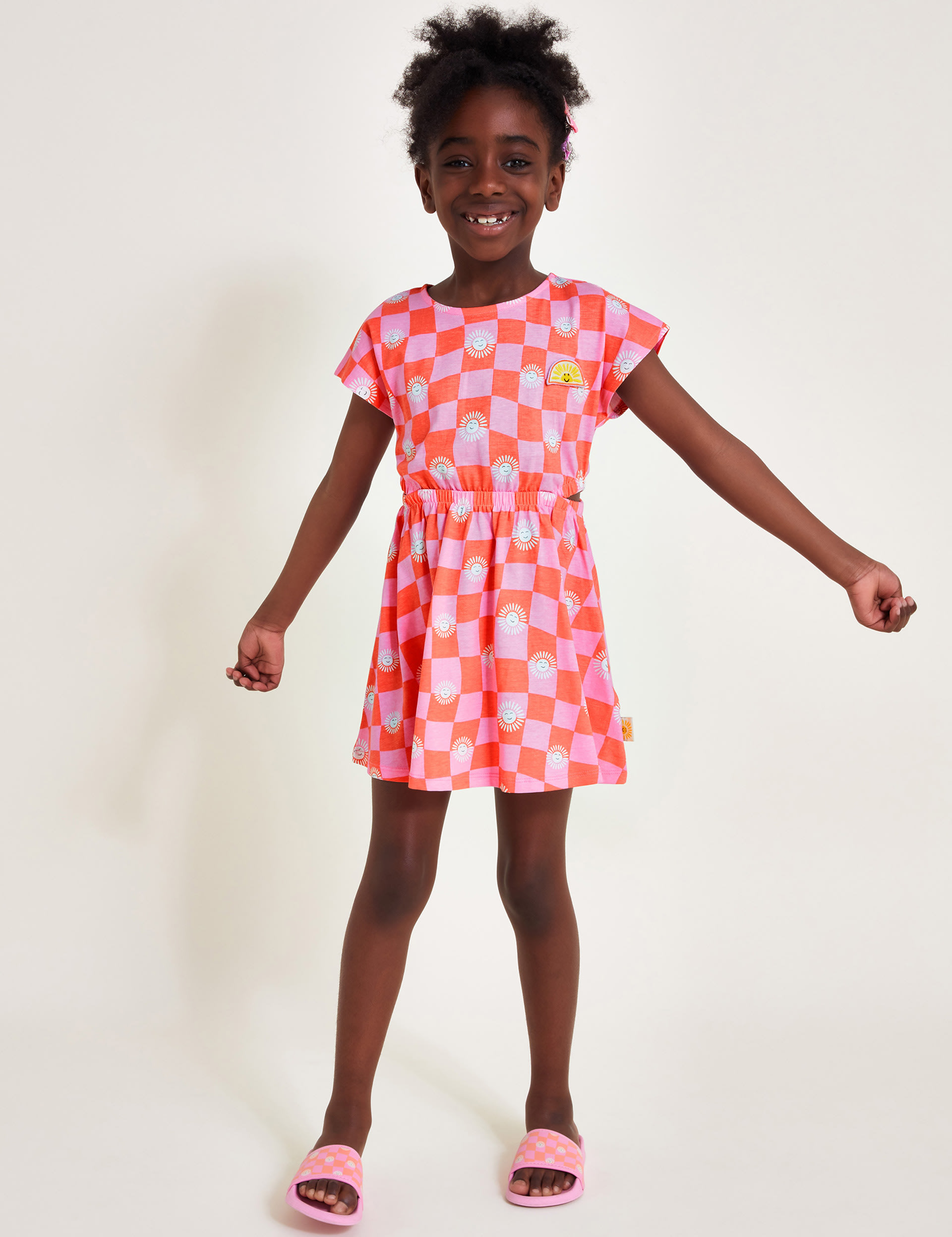 Pure Cotton Jersey Patterned Dress (3-13 Yrs) | Monsoon | M&S