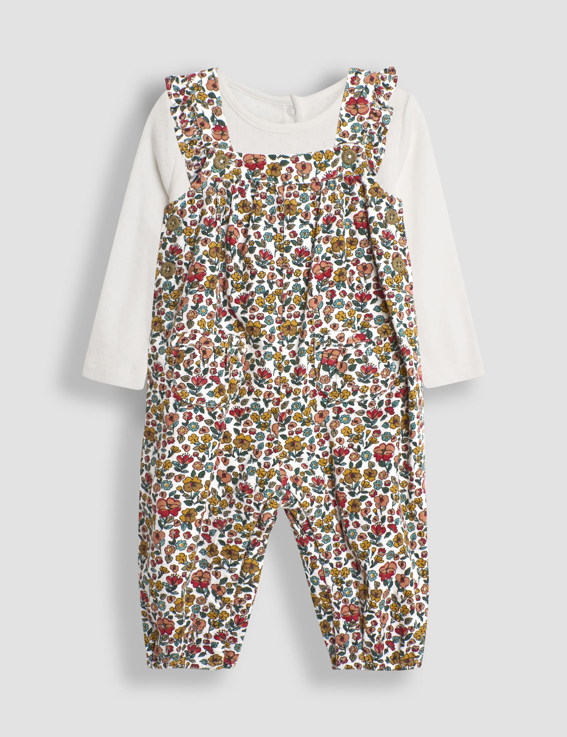 2pc Pure Cotton Ditsy Floral Outfit (0-24 Mths) | JoJo Maman Bébé | M&S