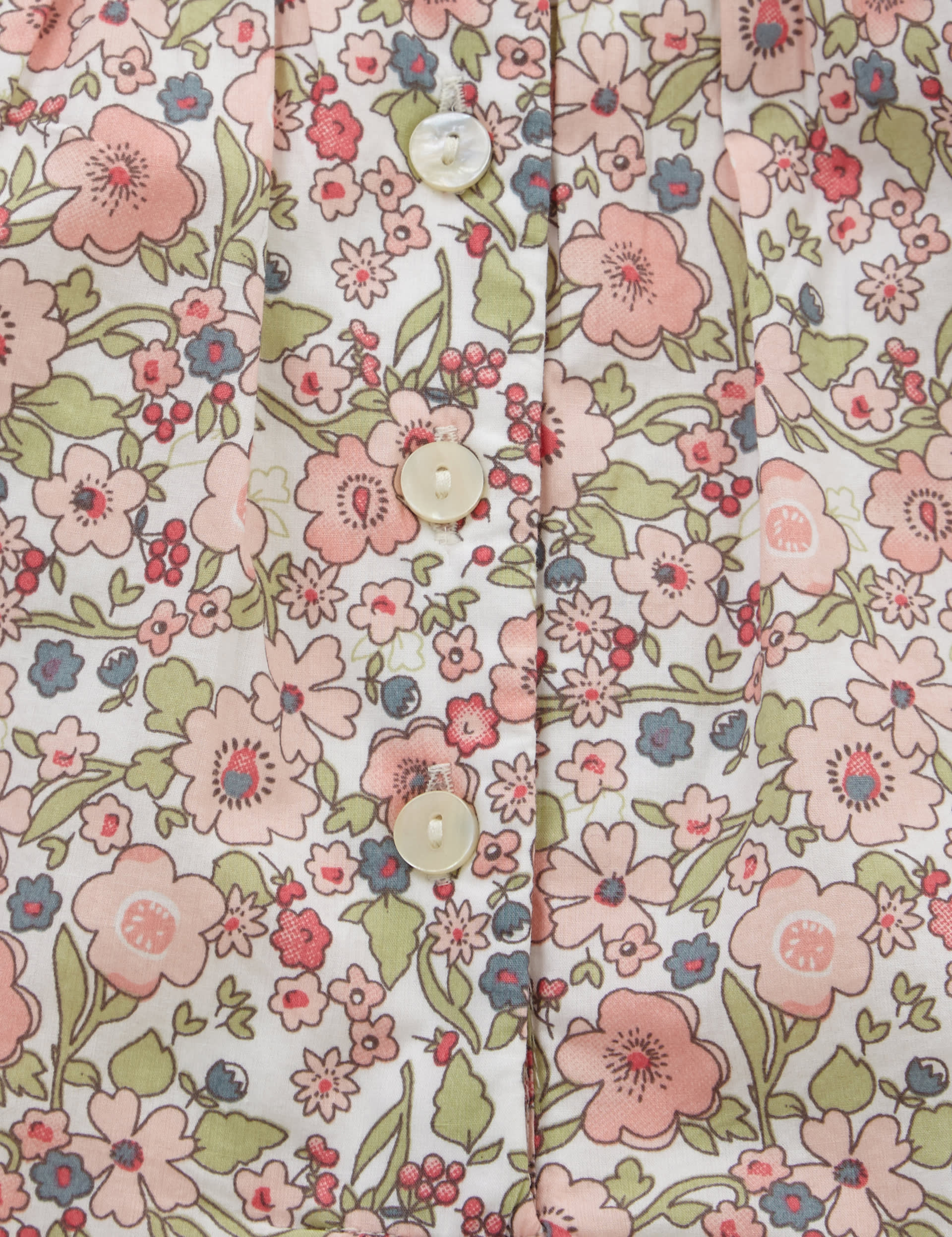 Pure Cotton Sheered Floral Top with Bodysuit Image 2 of 3