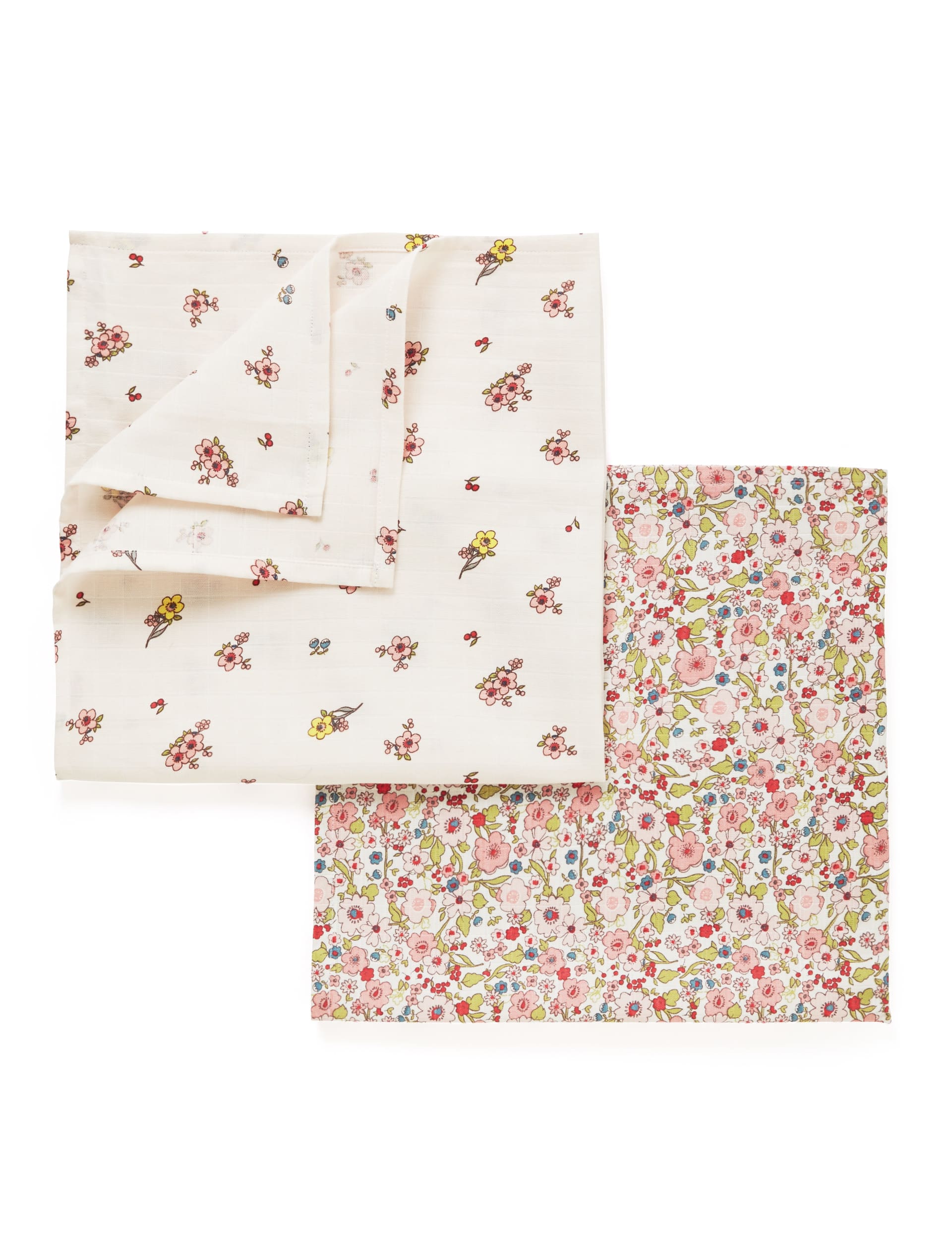 4 Pack Pure Cotton 58x58cm Muslin Squares Image 1 of 2