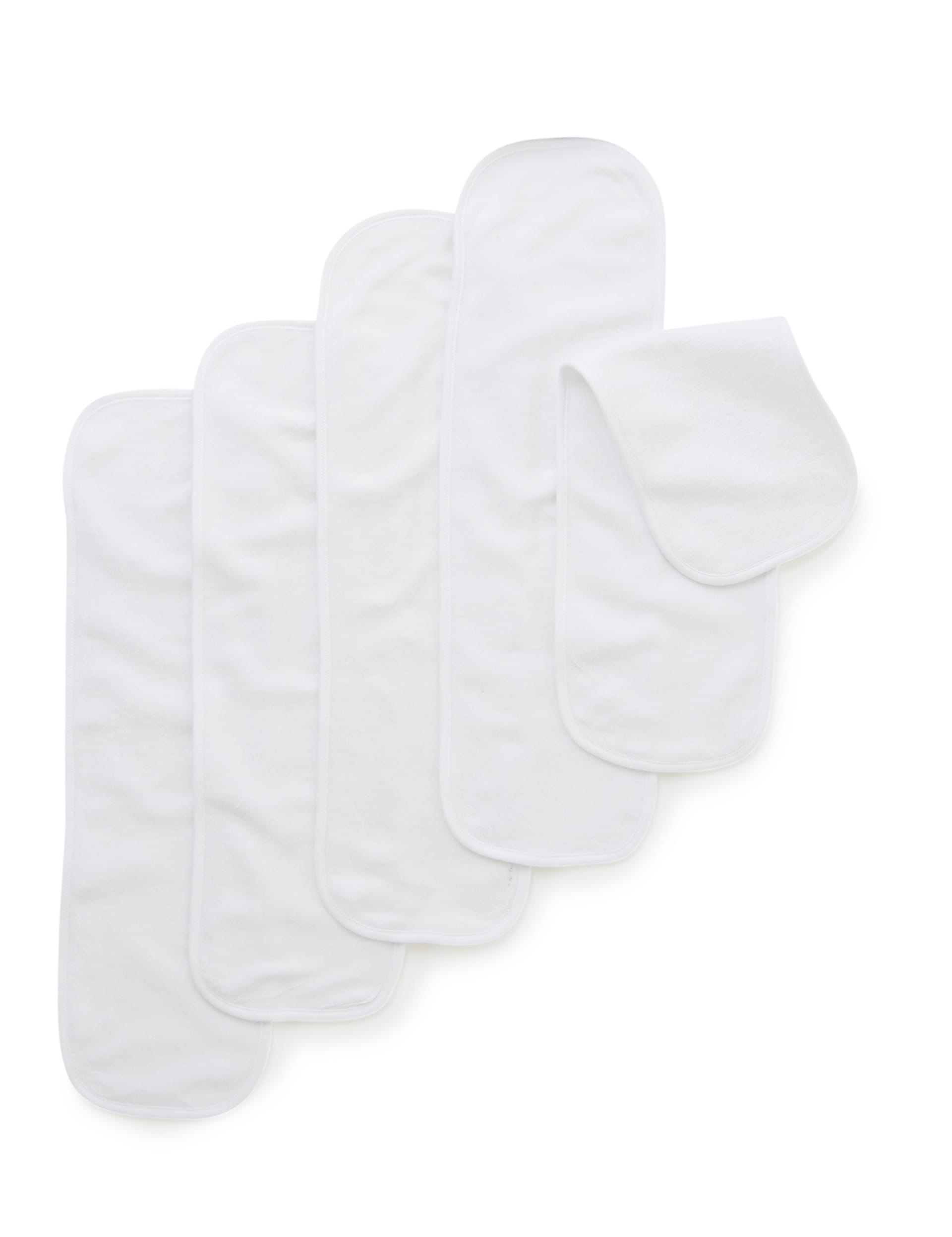 5 Pack Cotton Rich Burp Cloths Image 1 of 1