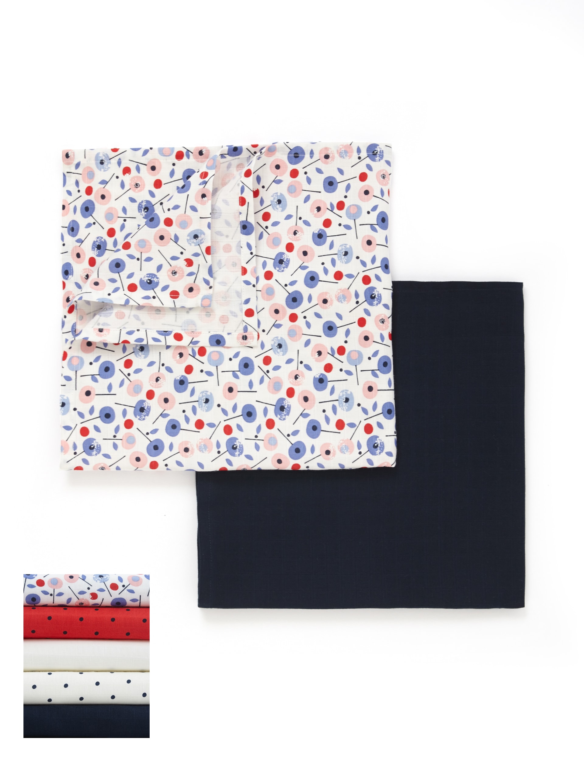 5 Pack Pure Cotton Nautical Themed Muslins Image 1 of 1