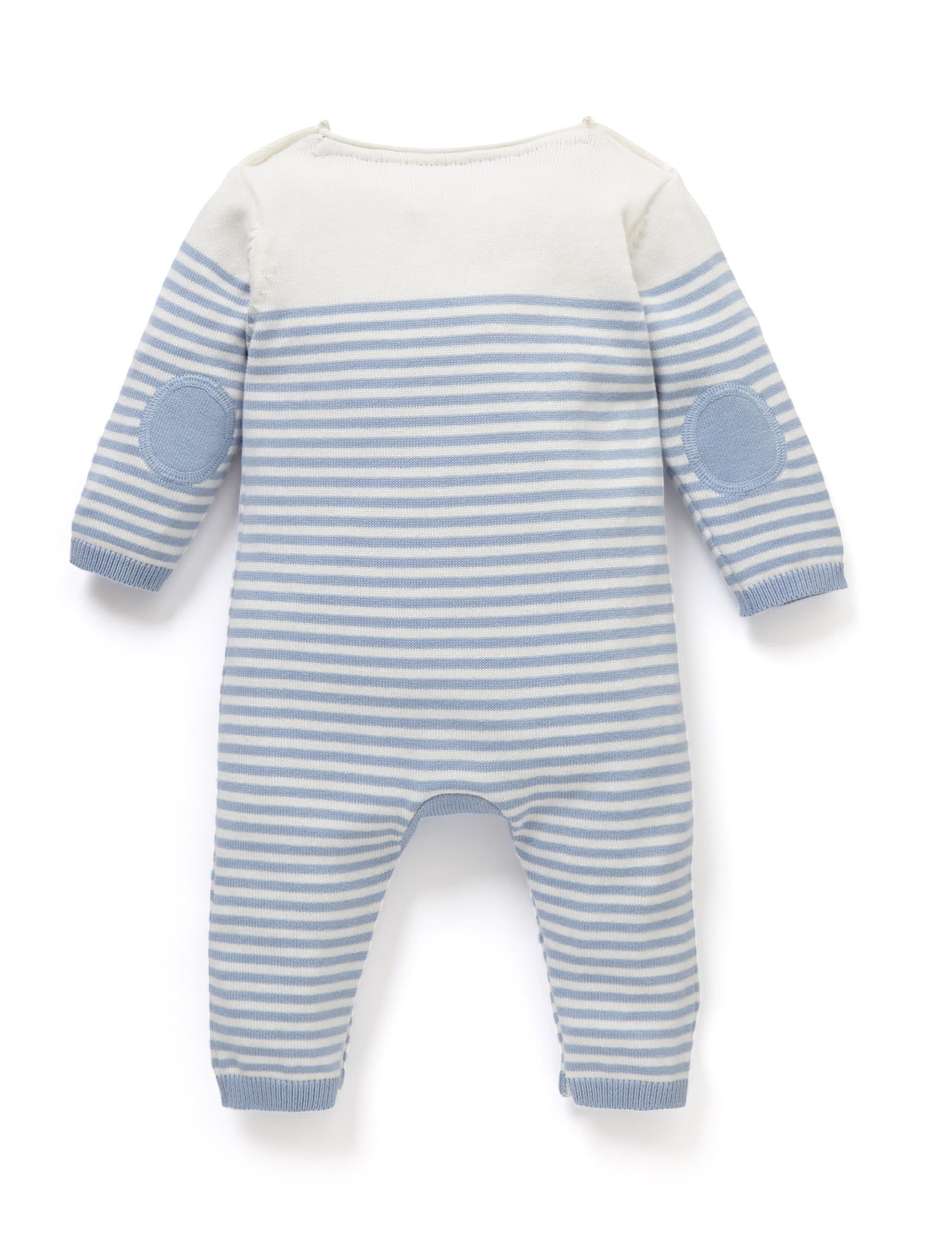 Boys Stripe Knitted All In One with Hat Image 2 of 3