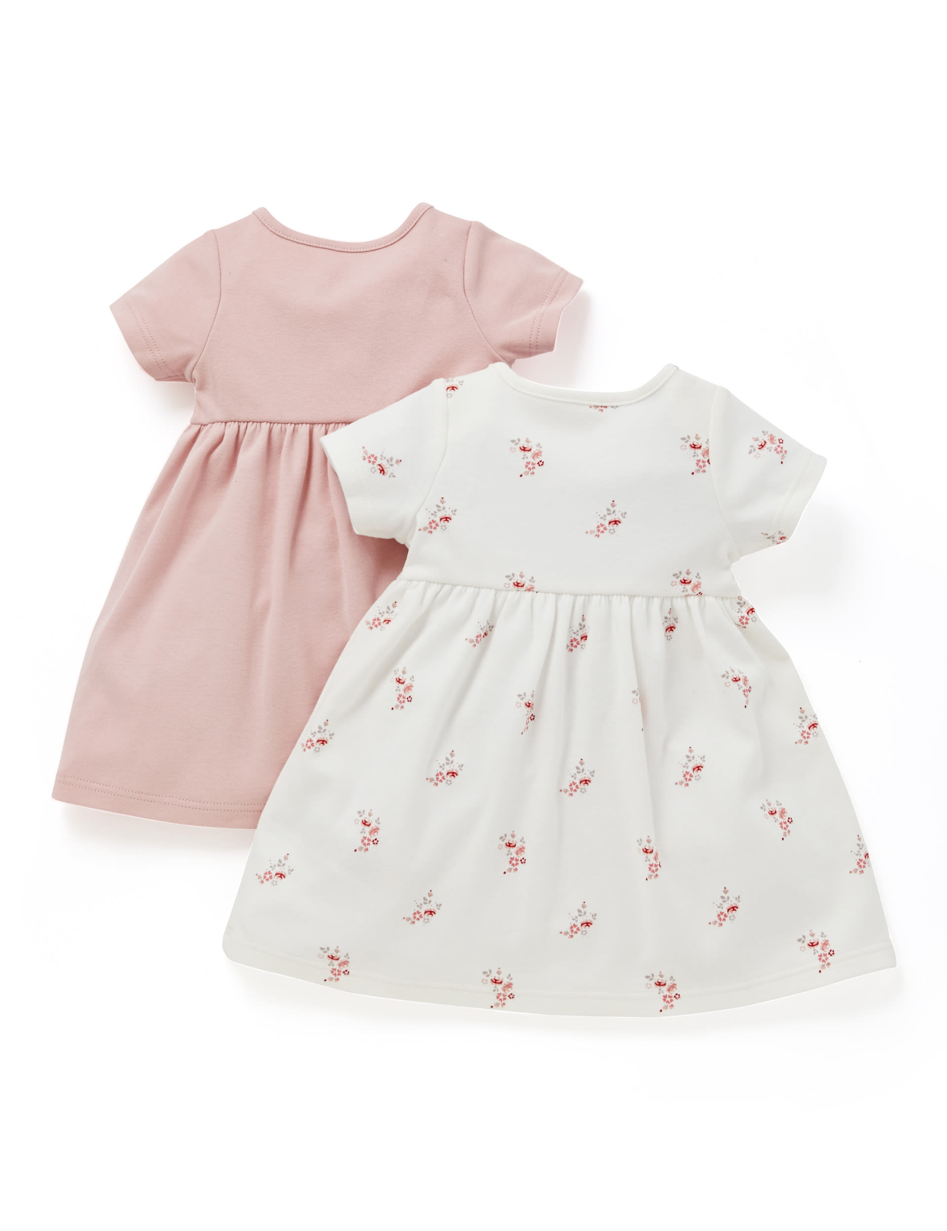2 Pack Pure Cotton Assorted Dresses Image 1 of 2
