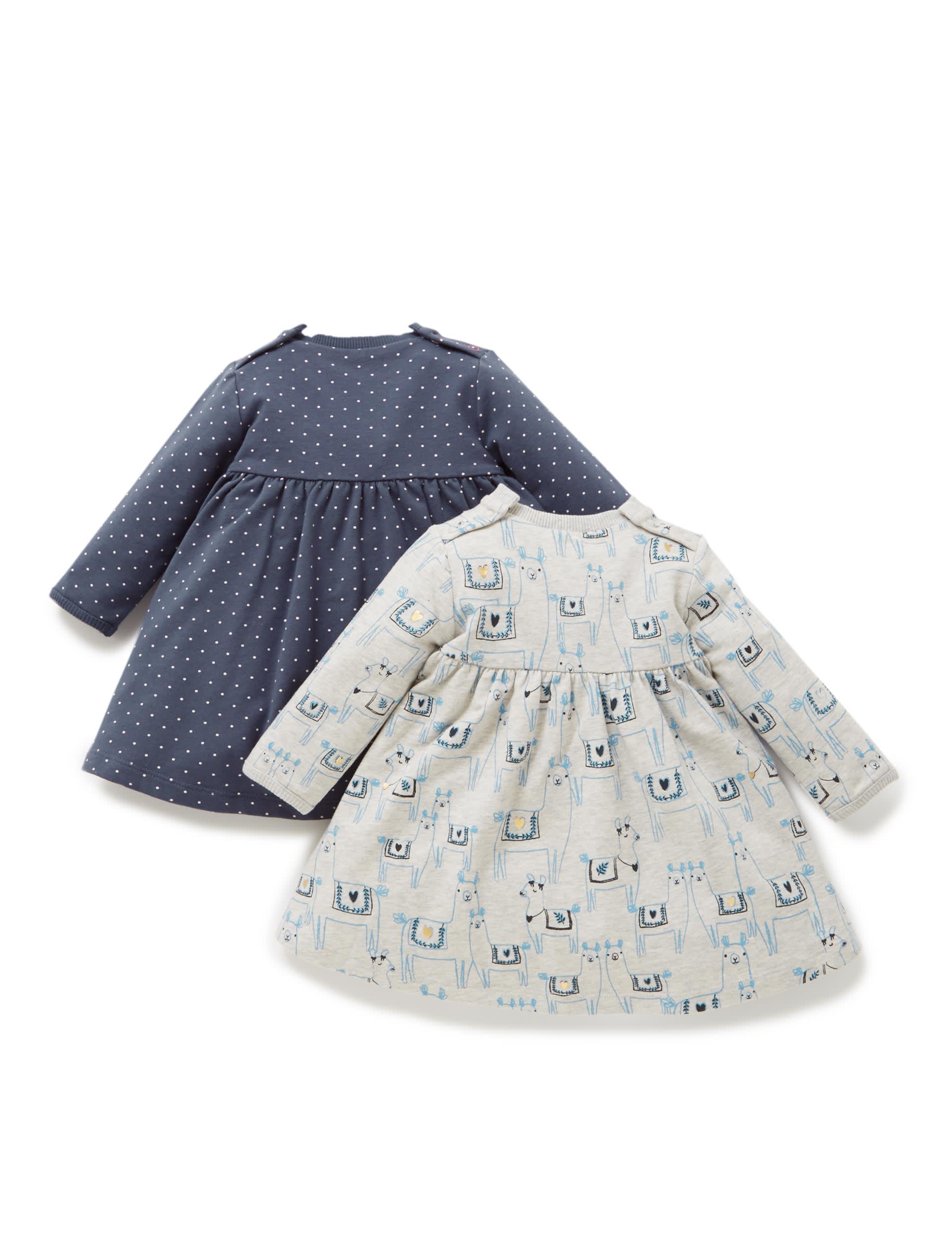 2 Pack Cotton Rich Assorted Dresses Image 2 of 3