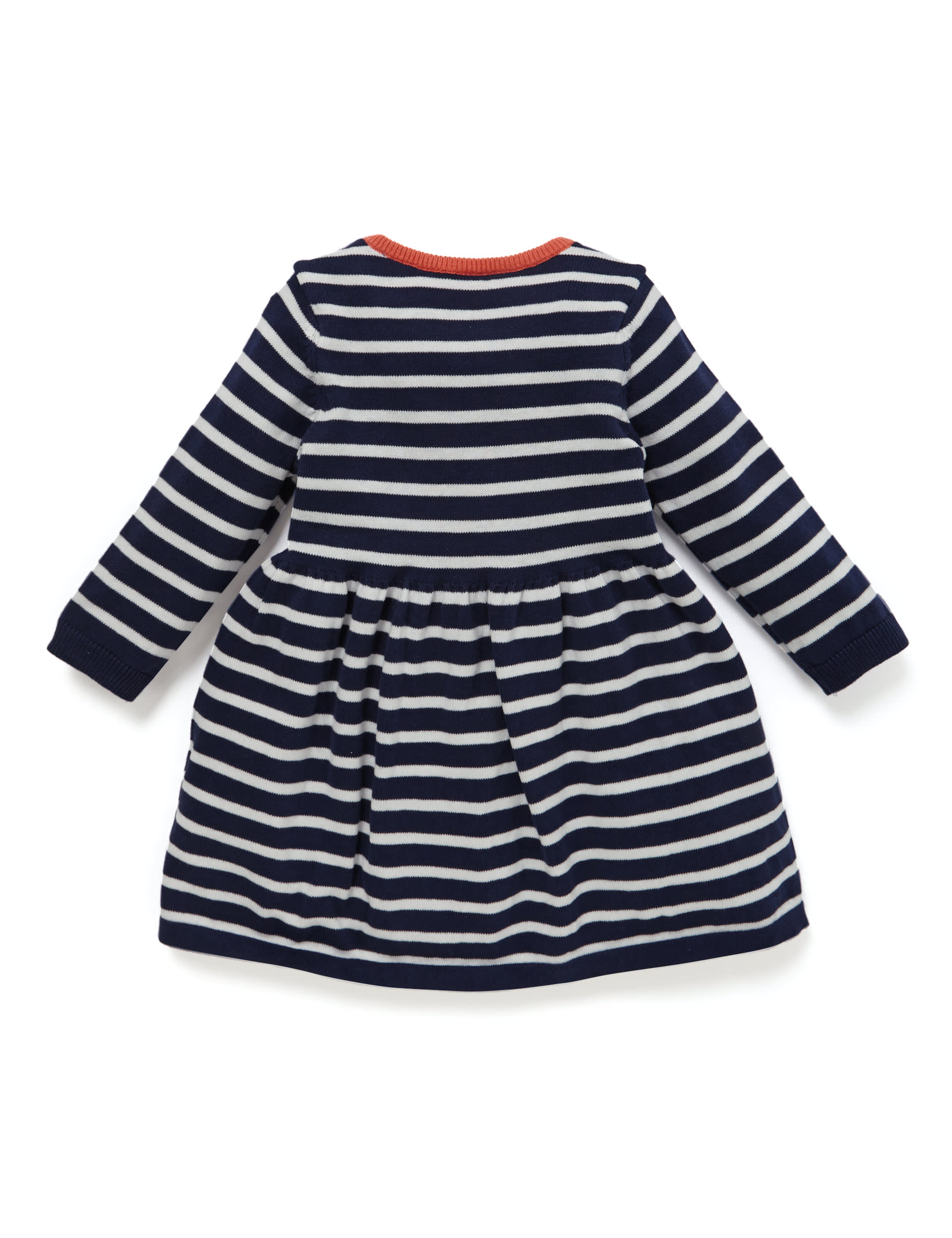 Cotton Rich Striped Knitted Dress & Tights Outfit Image 2 of 3