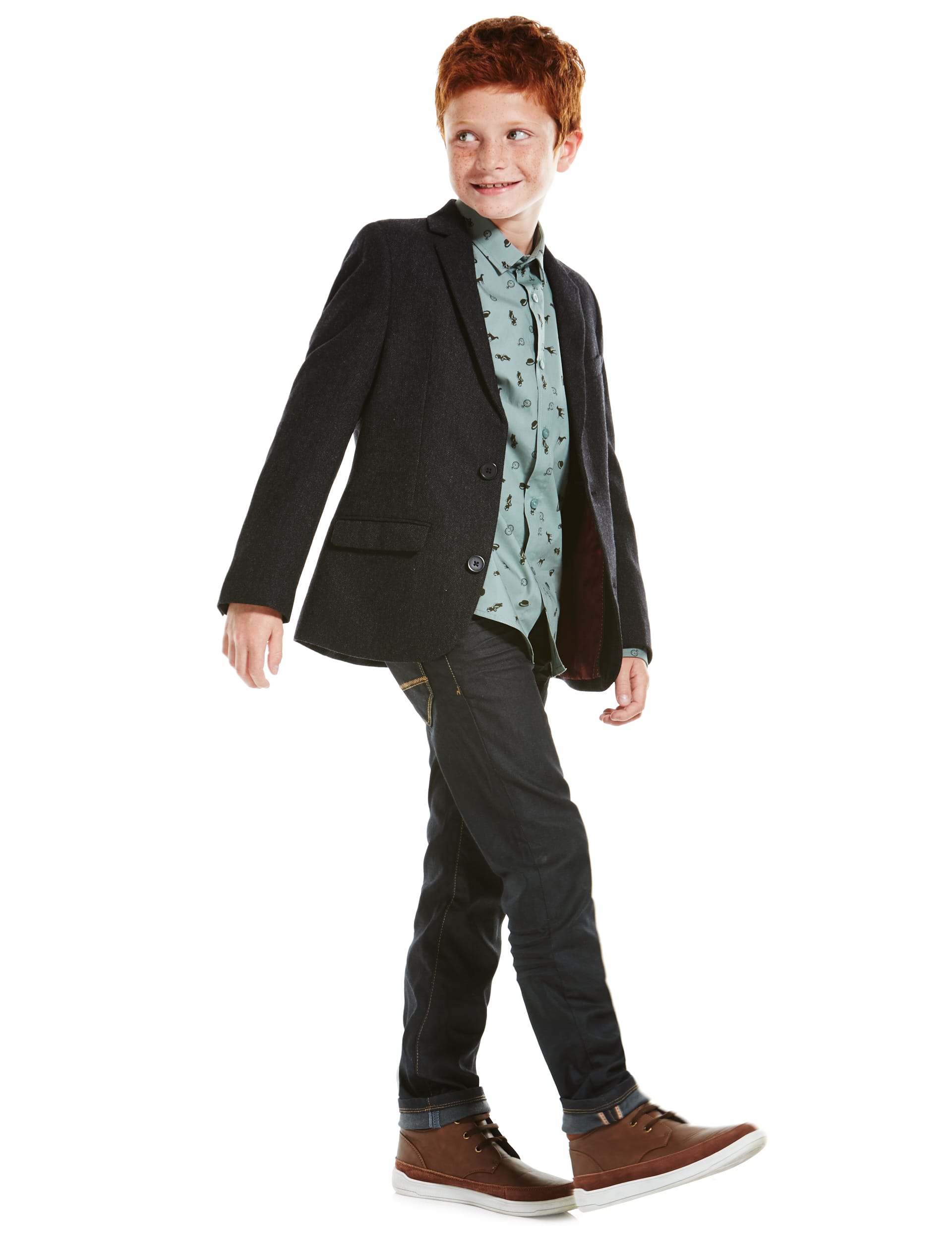 Tweed Jacket With Wool (5-14 Years) Image 2 of 5
