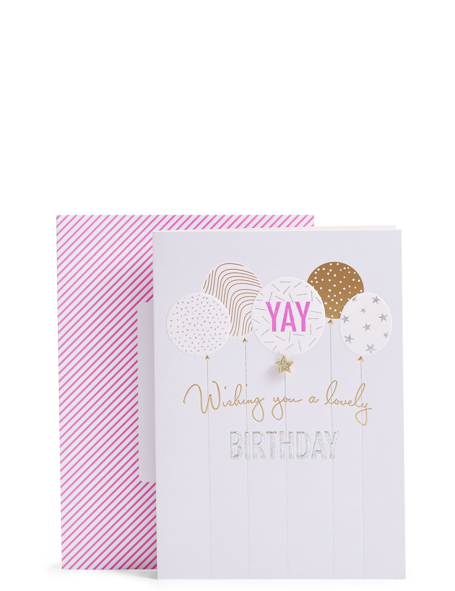 Sparkling Balloons Birthday Card 