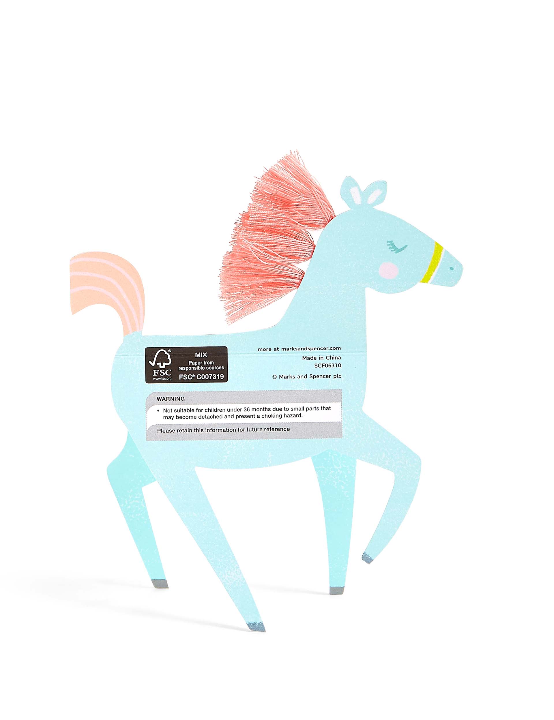 Cut Out Horse Birthday Card Image 2 of 3