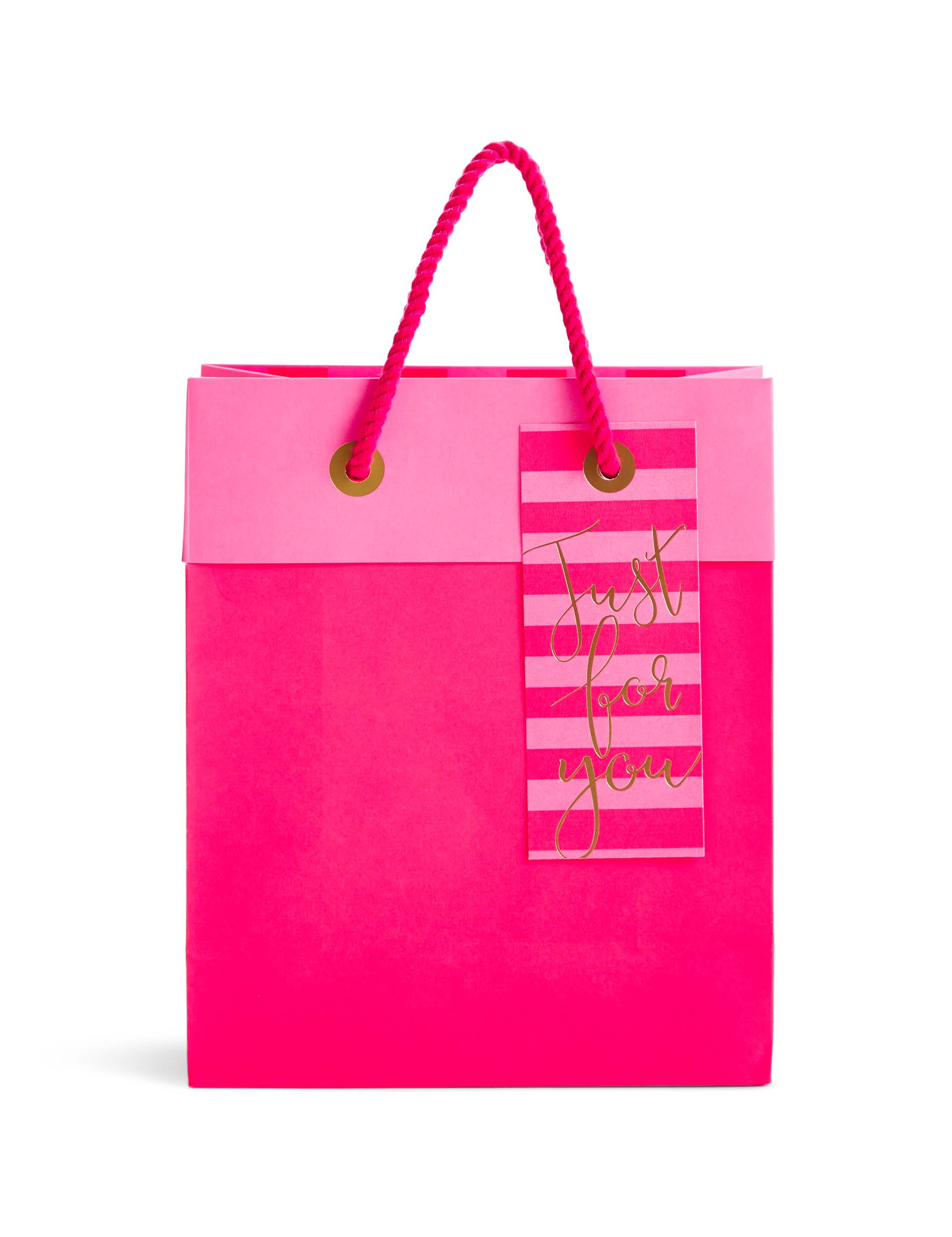 Just For You Hot Pink Medium Gift Bag Image 1 of 2