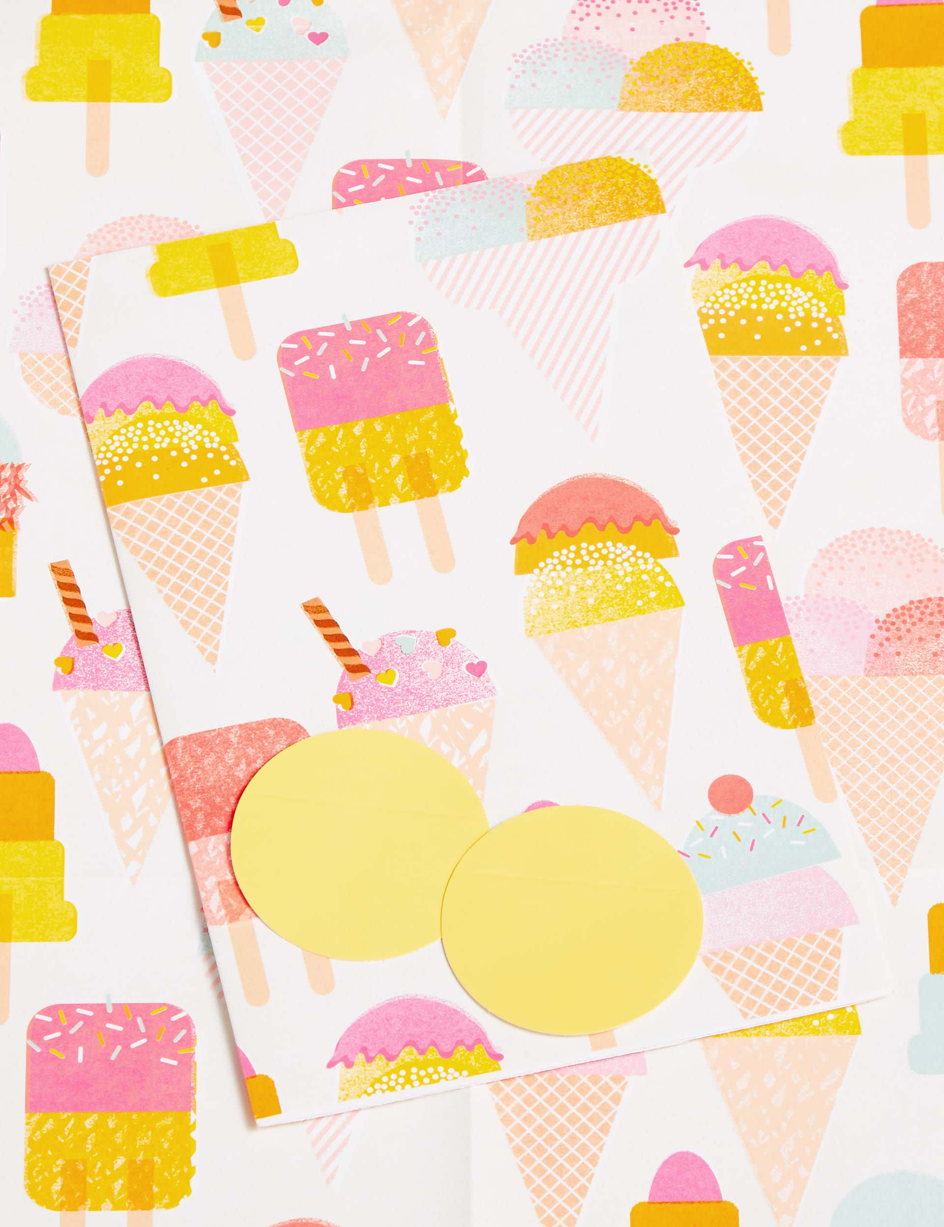Ice Cream Sheet Wrapping Paper Image 1 of 1