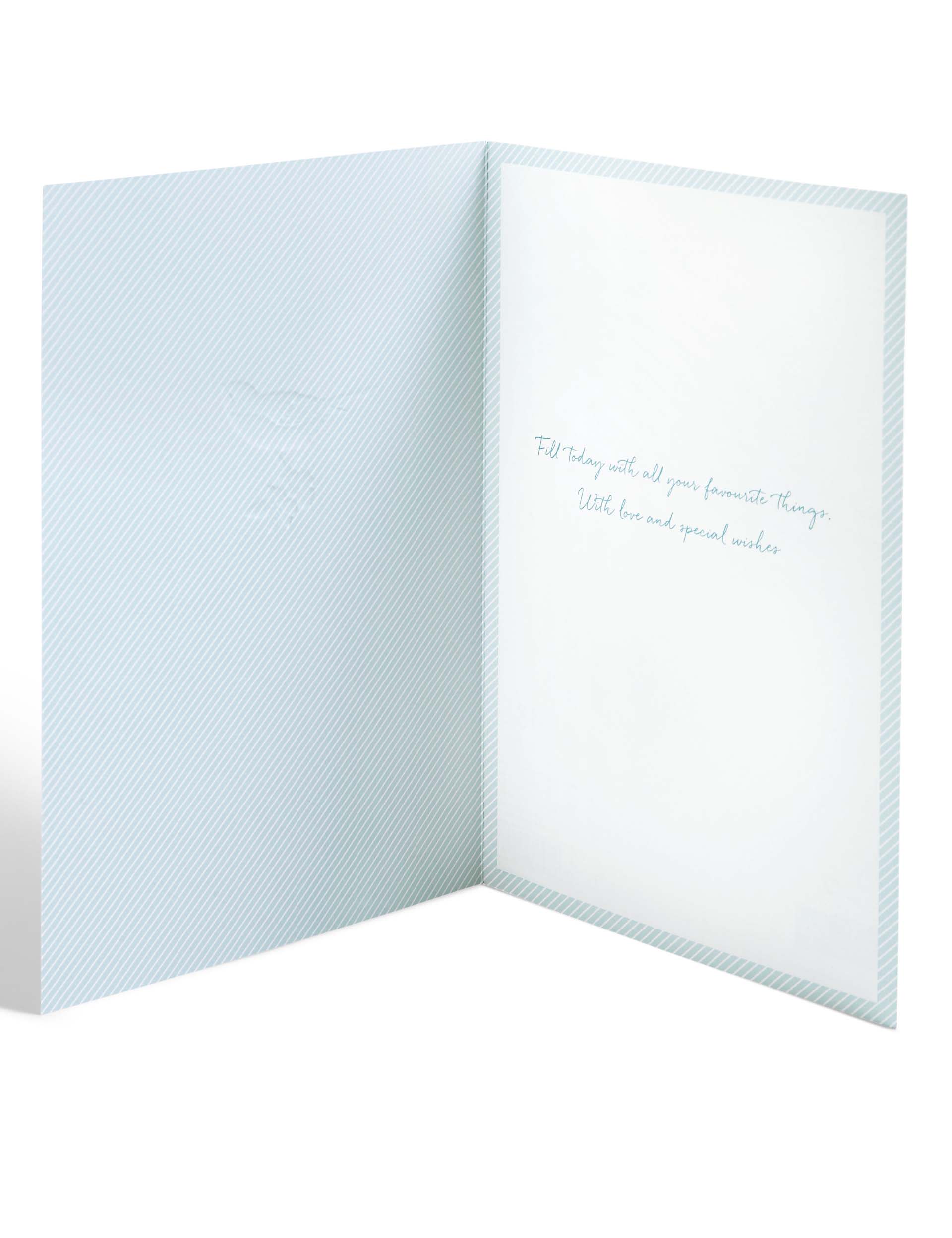 Traditional Bird and Flowers Card Image 1 of 2
